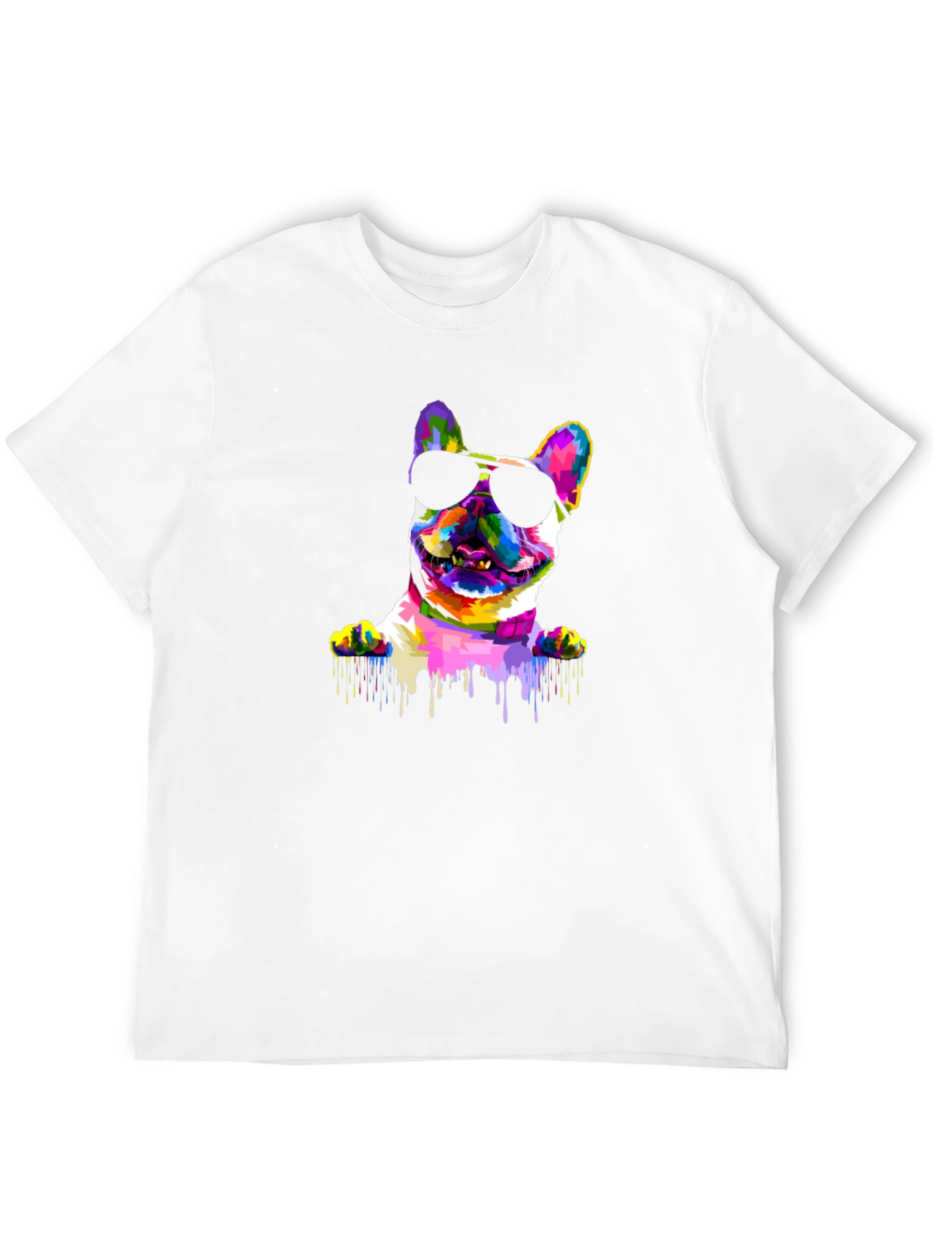 French Bulldog Paint Drip T-Shirt – Trendy Dog Lover Tee