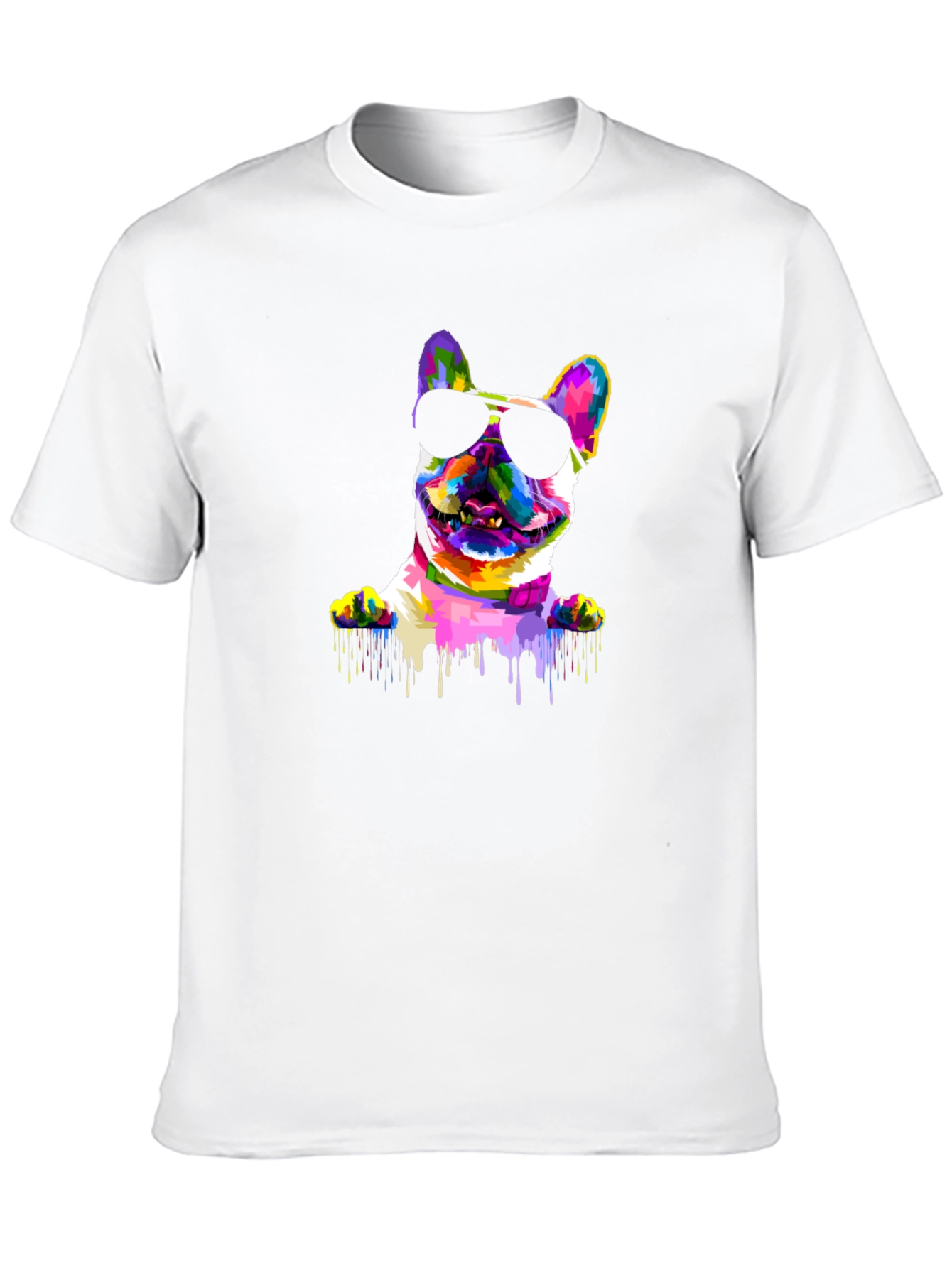 French Bulldog Paint Drip T-Shirt – Trendy Dog Lover Tee