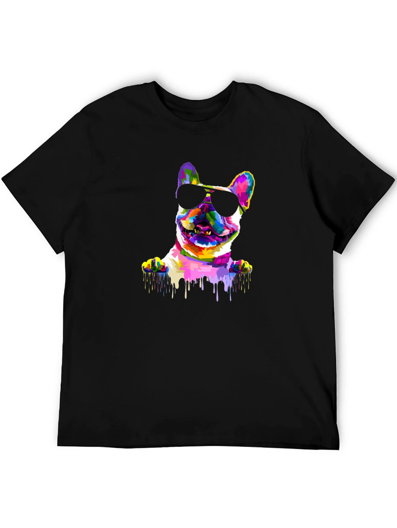 French Bulldog Paint Drip T-Shirt – Trendy Dog Lover Tee