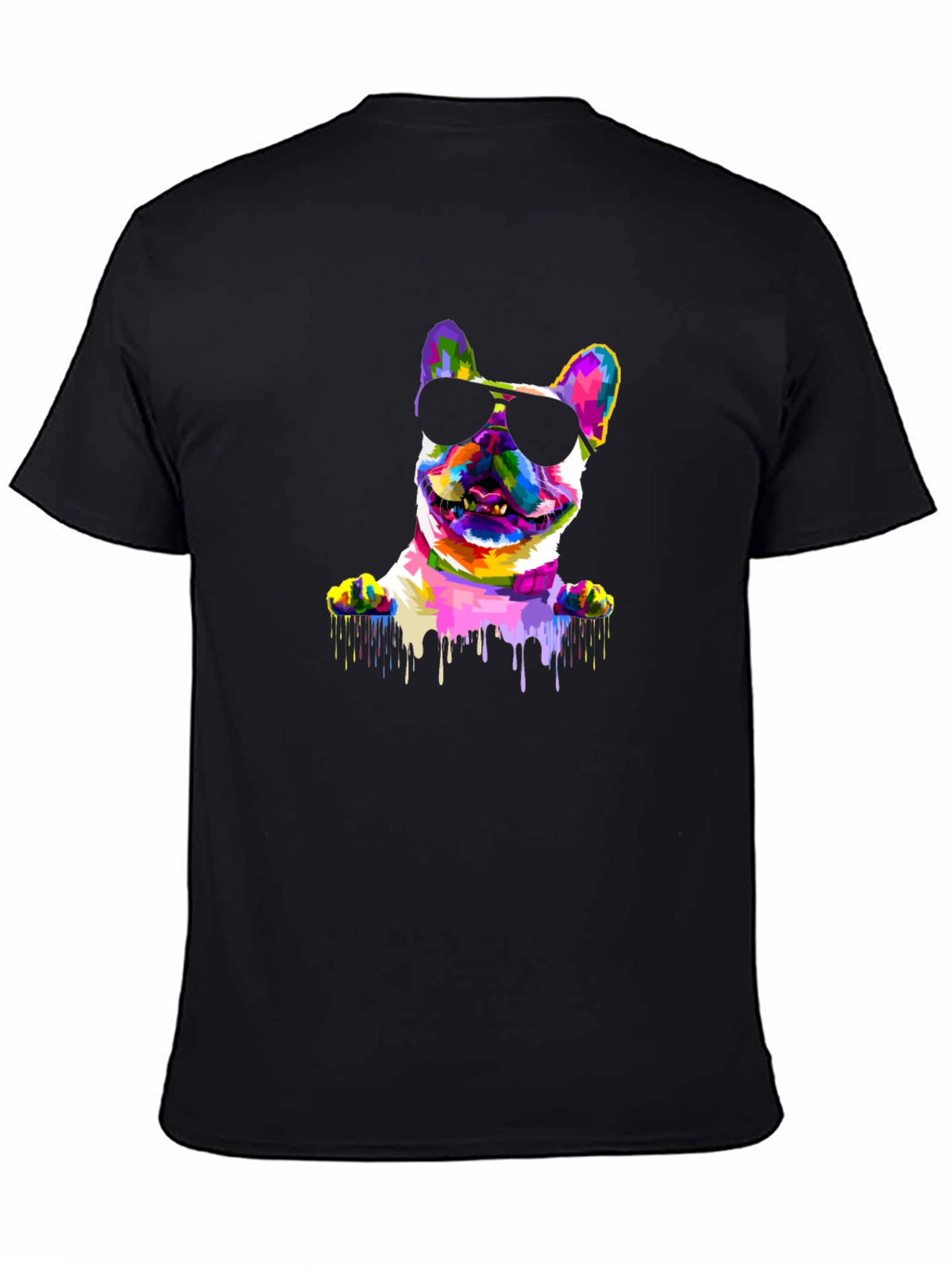 French Bulldog Paint Drip T-Shirt – Trendy Dog Lover Tee