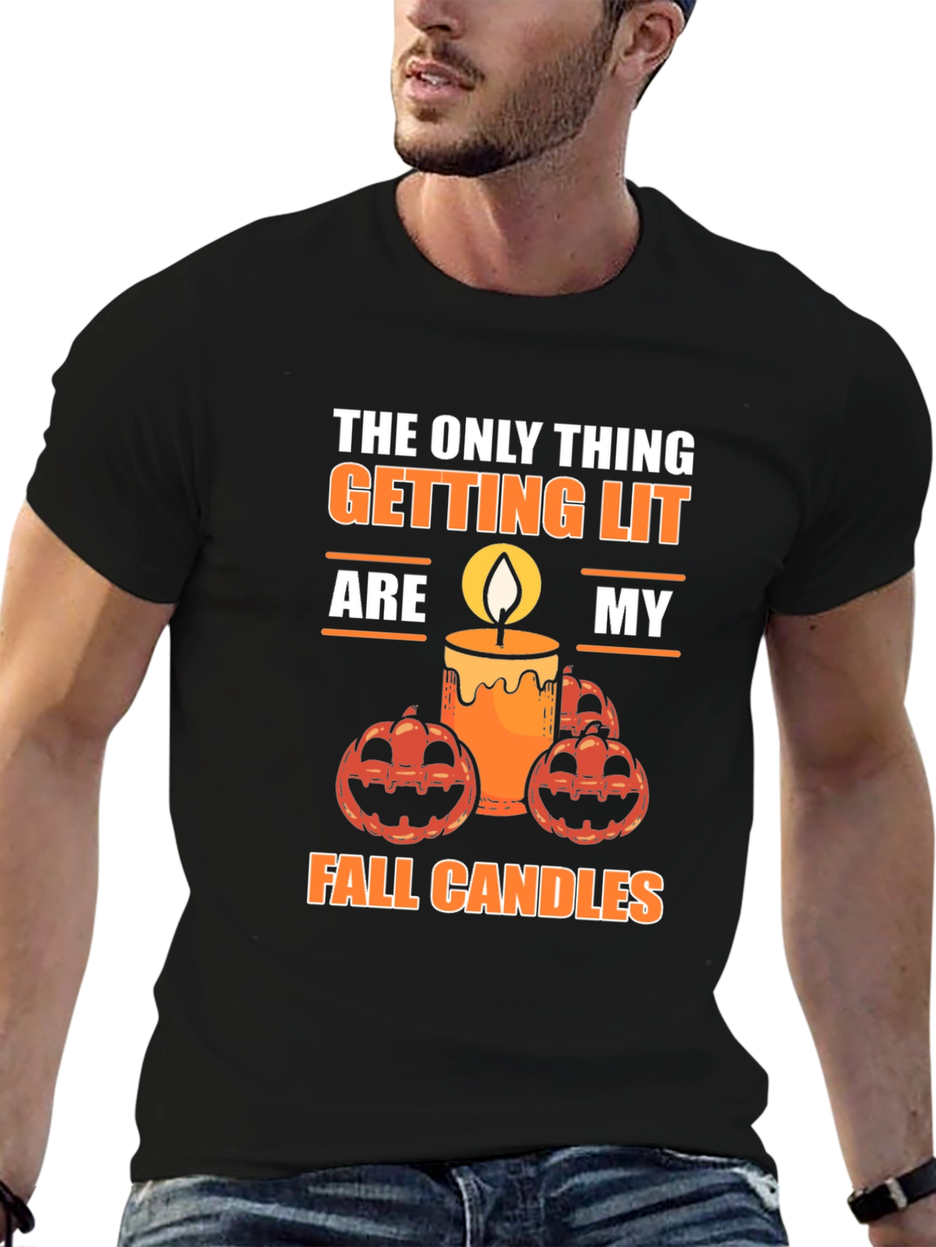 Funny Halloween Candle T-Shirt