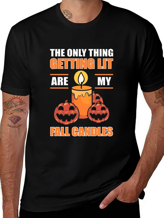 Funny Halloween Candle T-Shirt