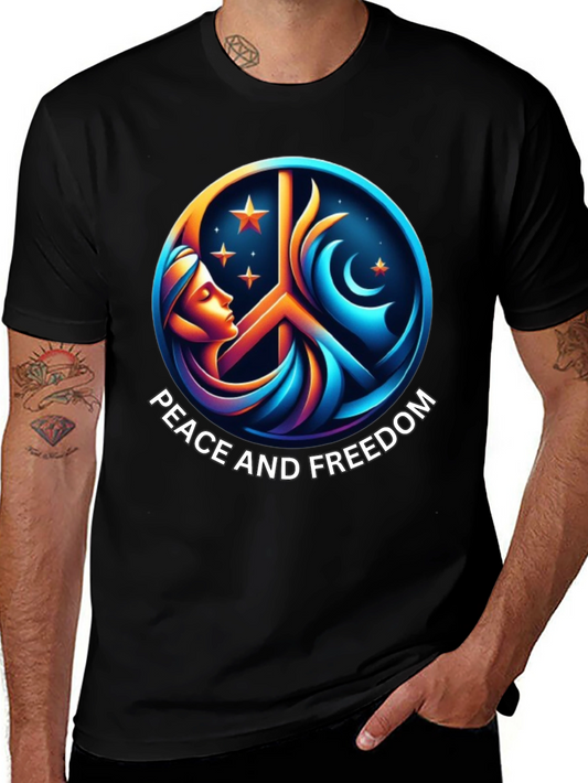 Peace and Freedom Graphic T-Shirt