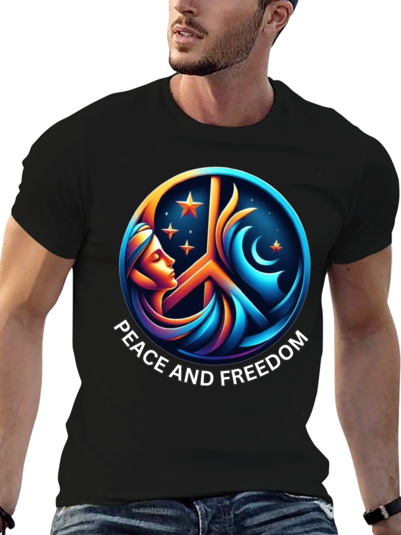 Peace and Freedom Graphic T-Shirt