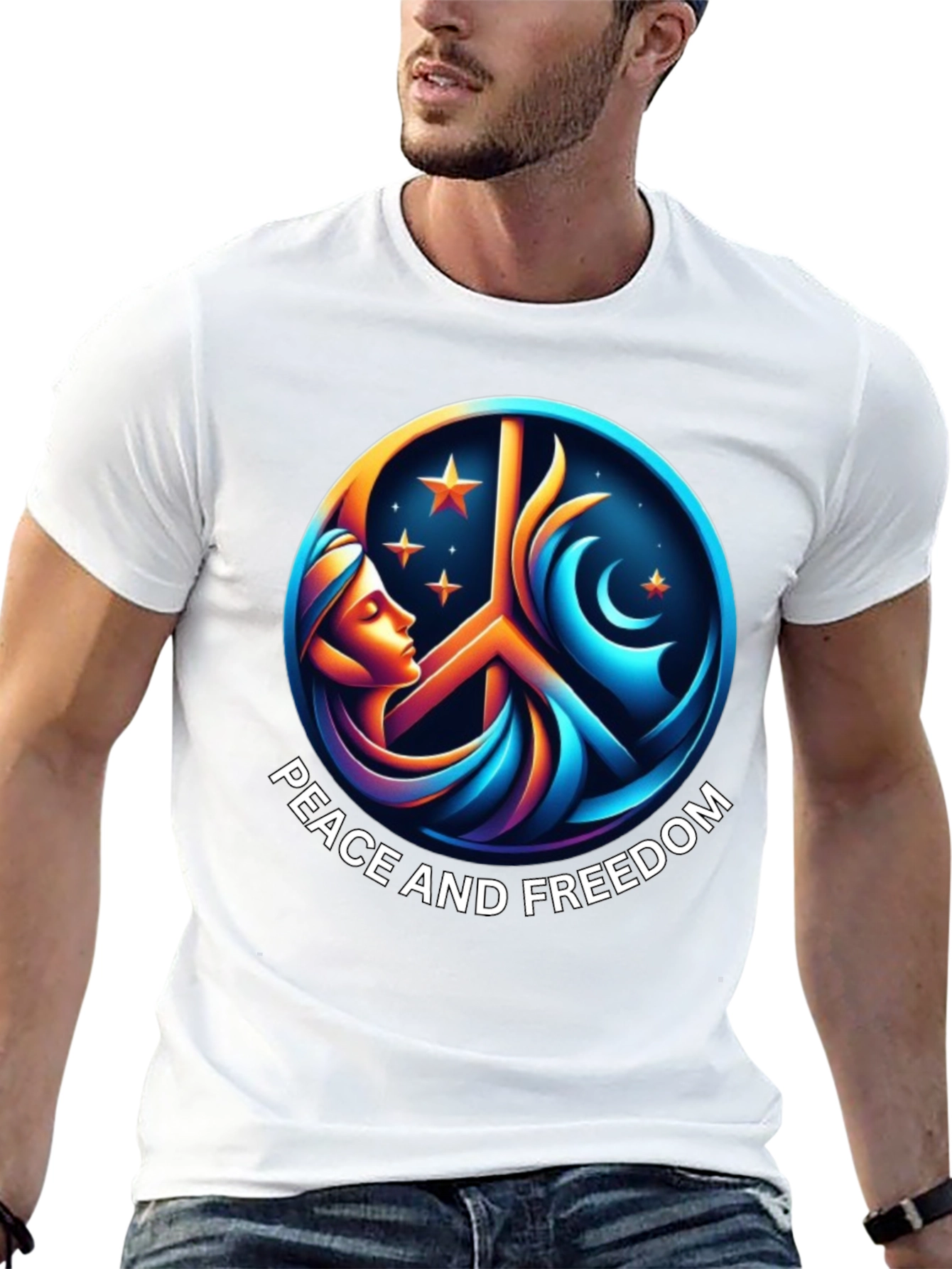 Peace and Freedom Graphic T-Shirt