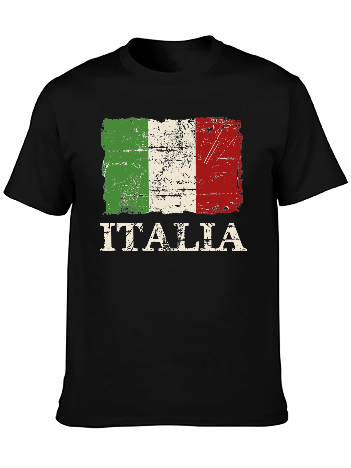 Italia Flag T-Shirt: Distressed Italian Pride Tee
