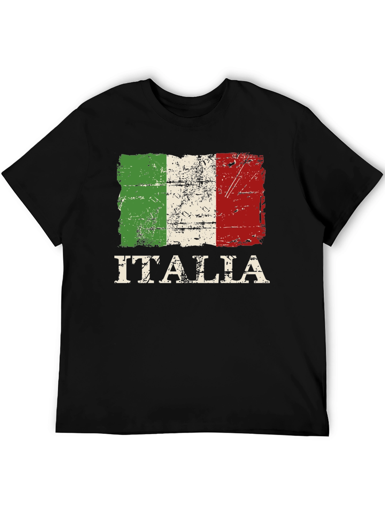 Italia Flag T-Shirt: Distressed Italian Pride Tee