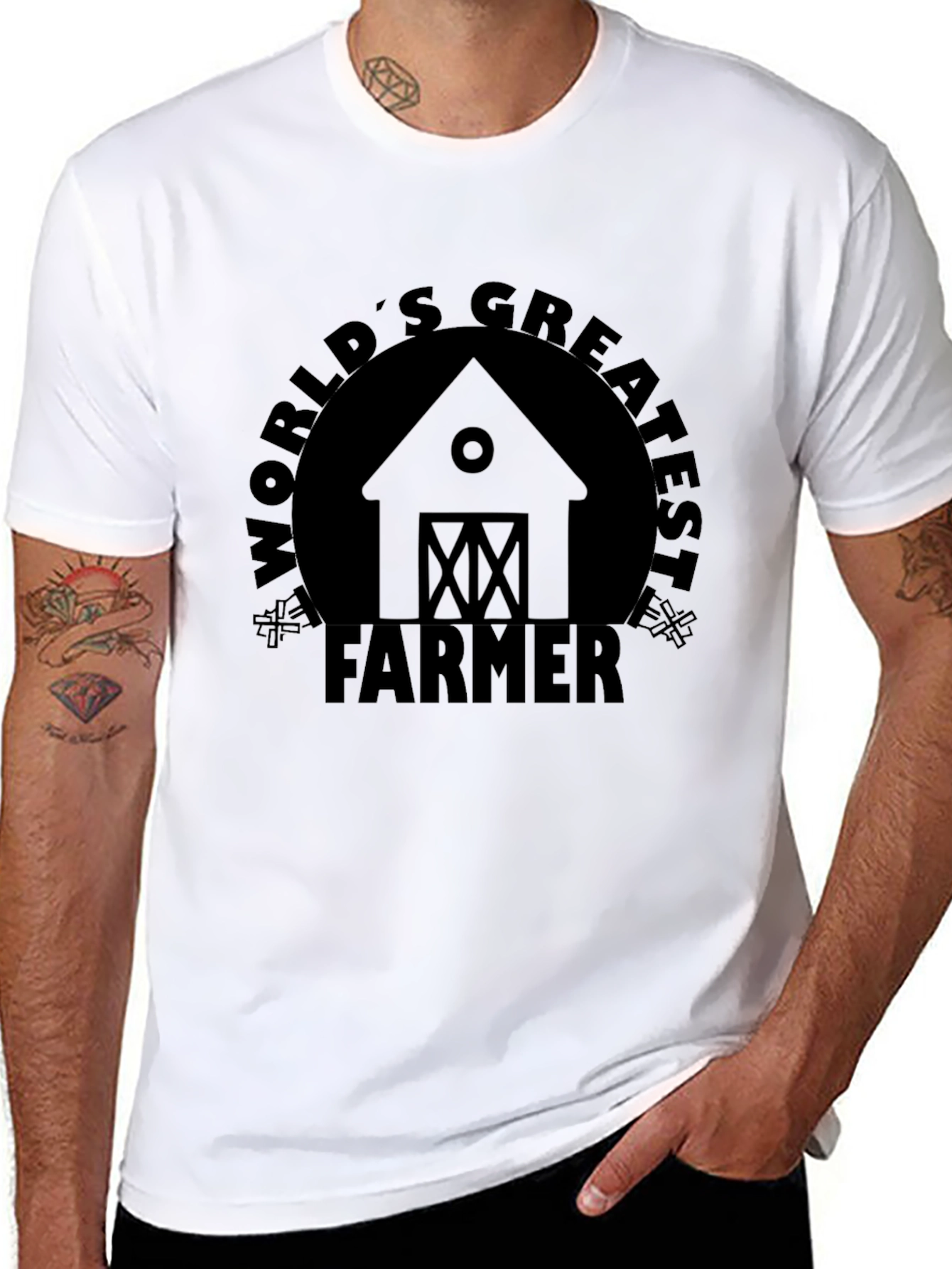 Worlds Greatest Farmer T-Shirt - Mens Graphic Tee