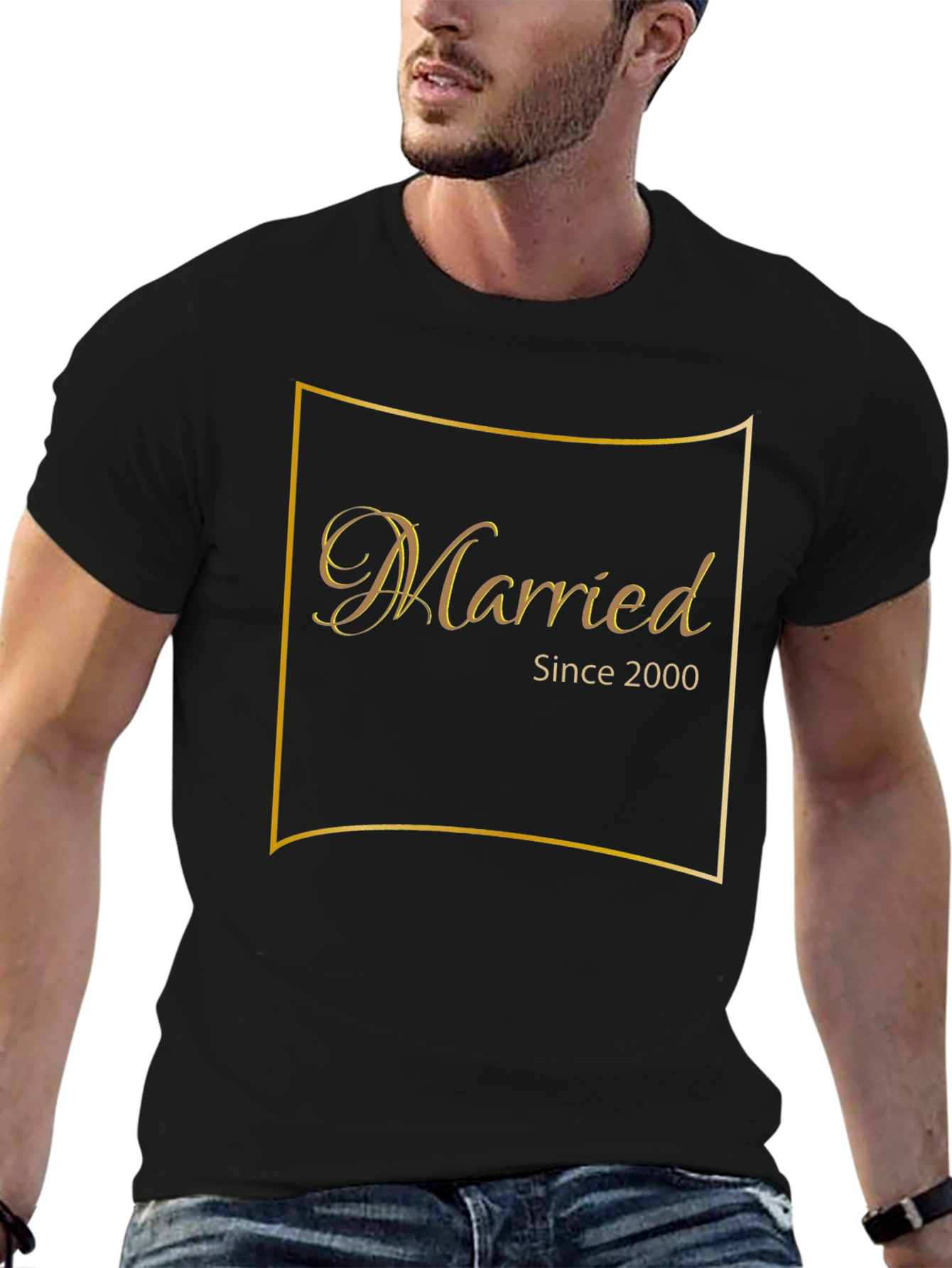 Married Since 2000 Black T-Shirt