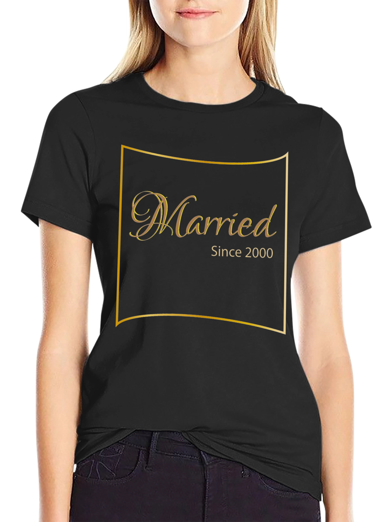 Married Since 2000 Black T-Shirt