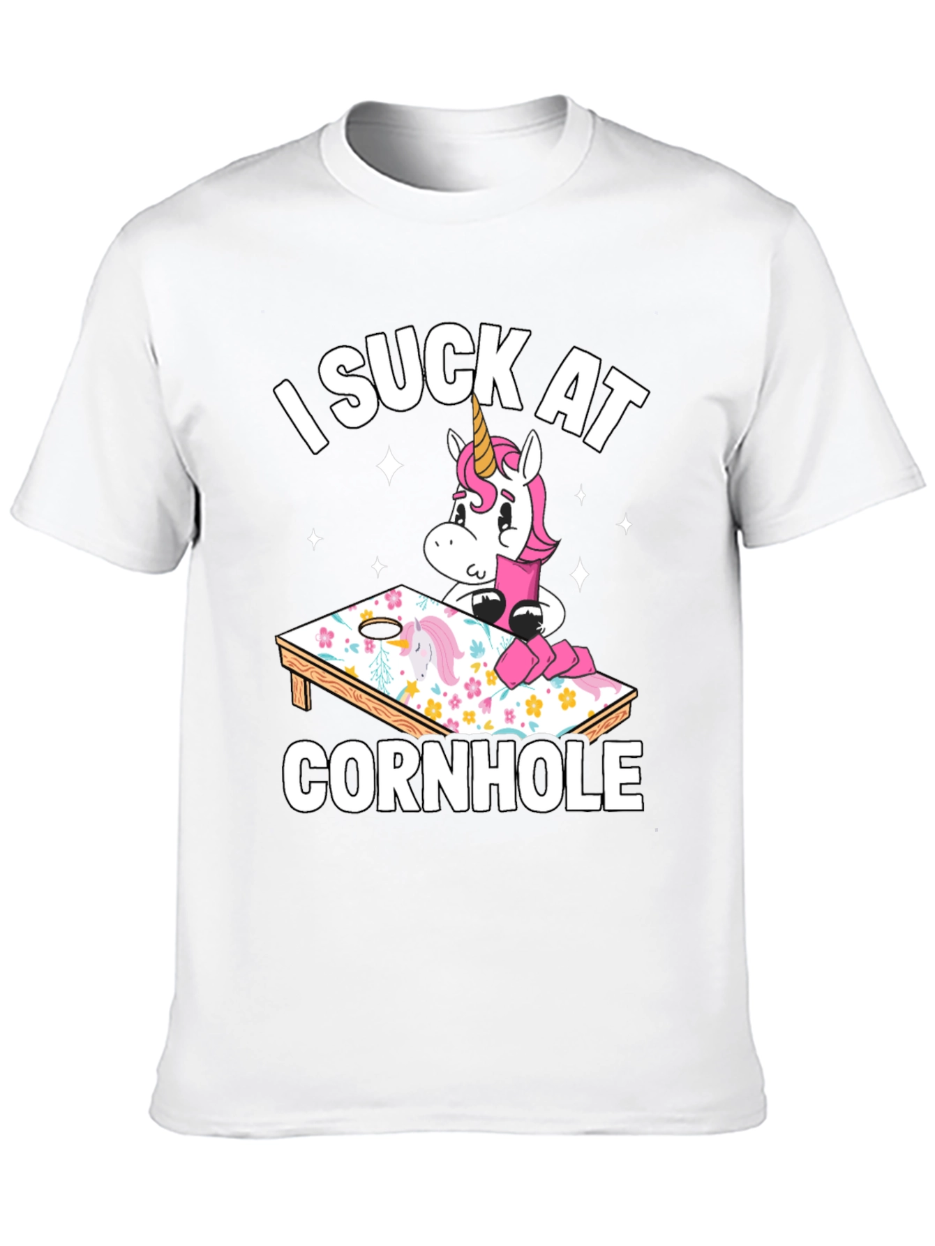 Funny Unicorn Cornhole T-Shirt