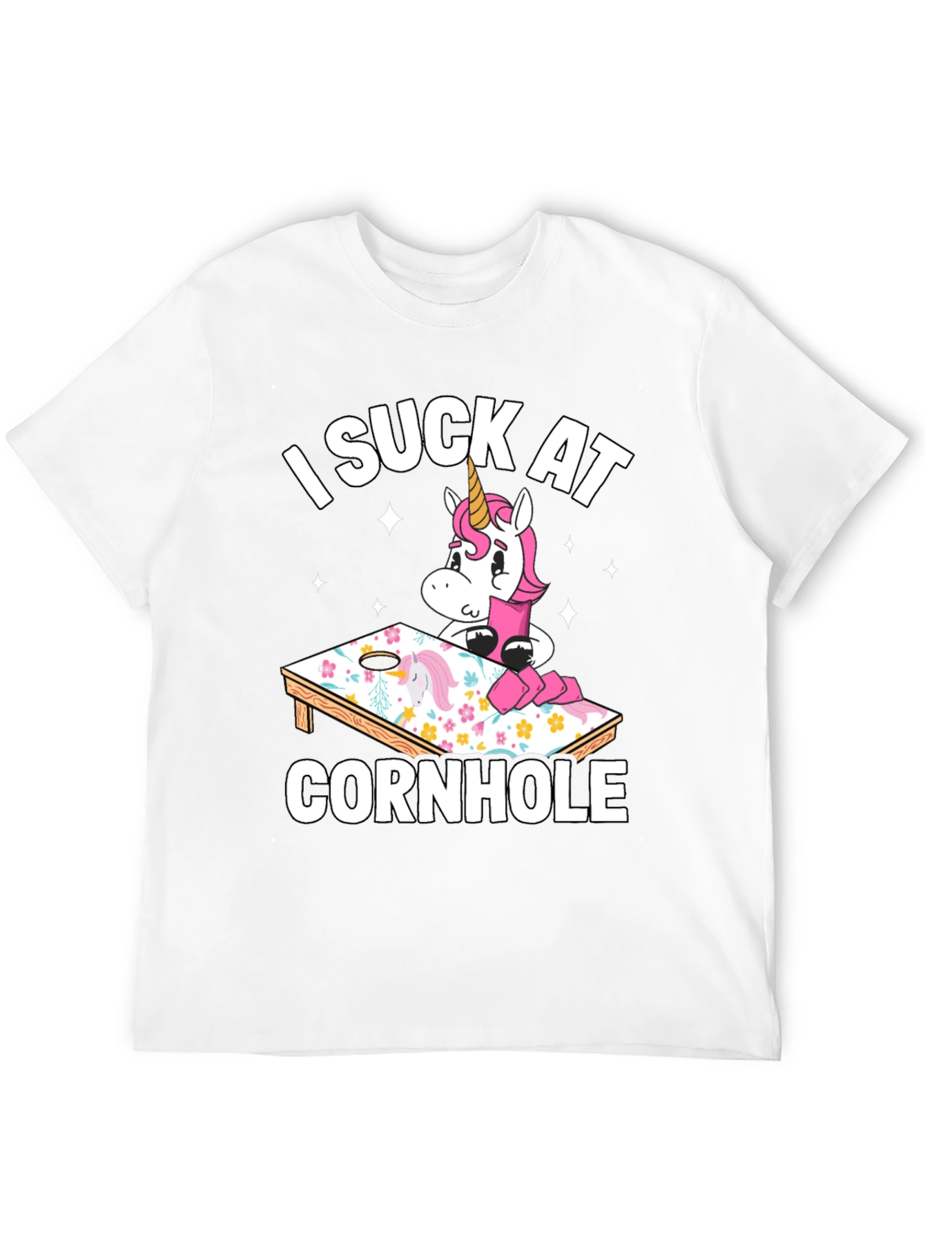 Funny Unicorn Cornhole T-Shirt