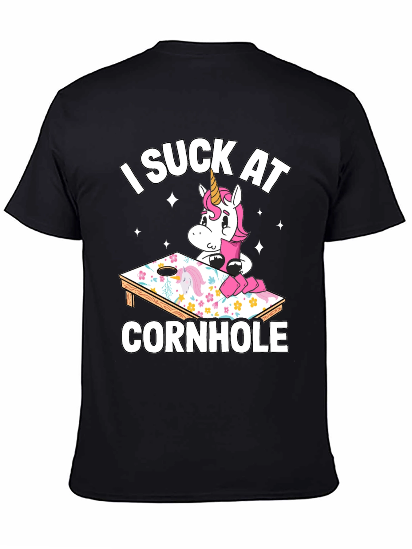 Funny Unicorn Cornhole T-Shirt
