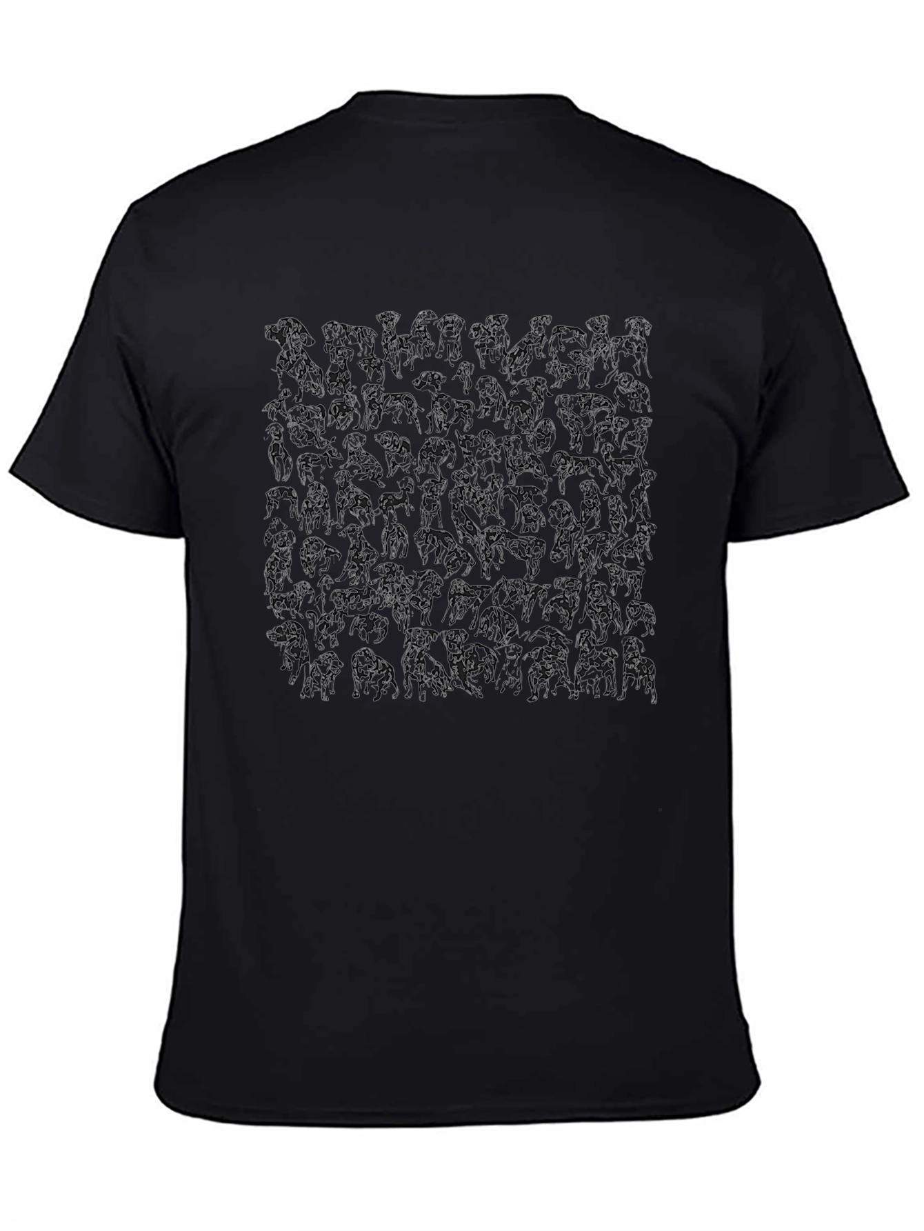 Abstract Gorilla Print Black T-Shirt