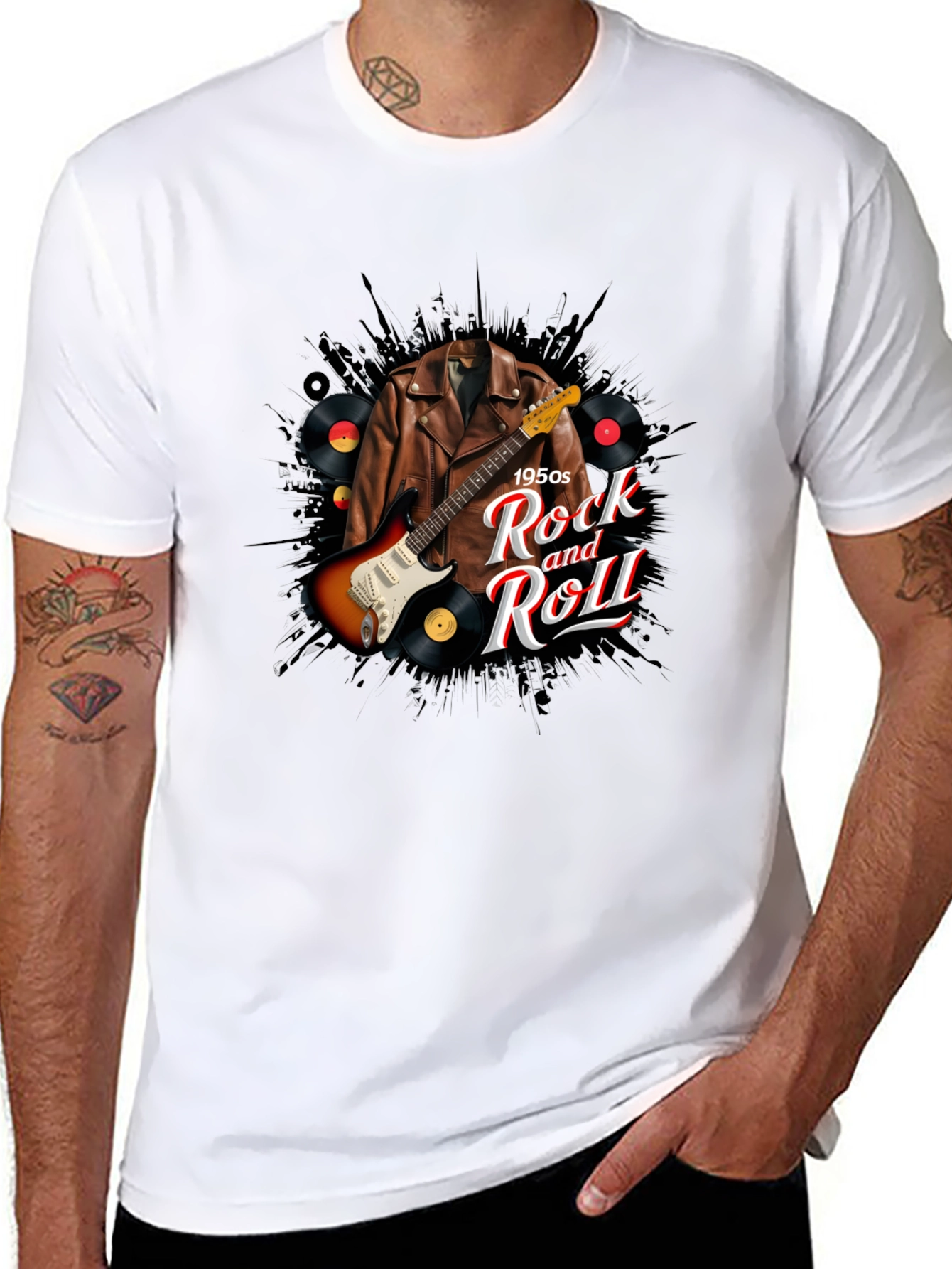 Rock and Roll 1950s Graphic Tee