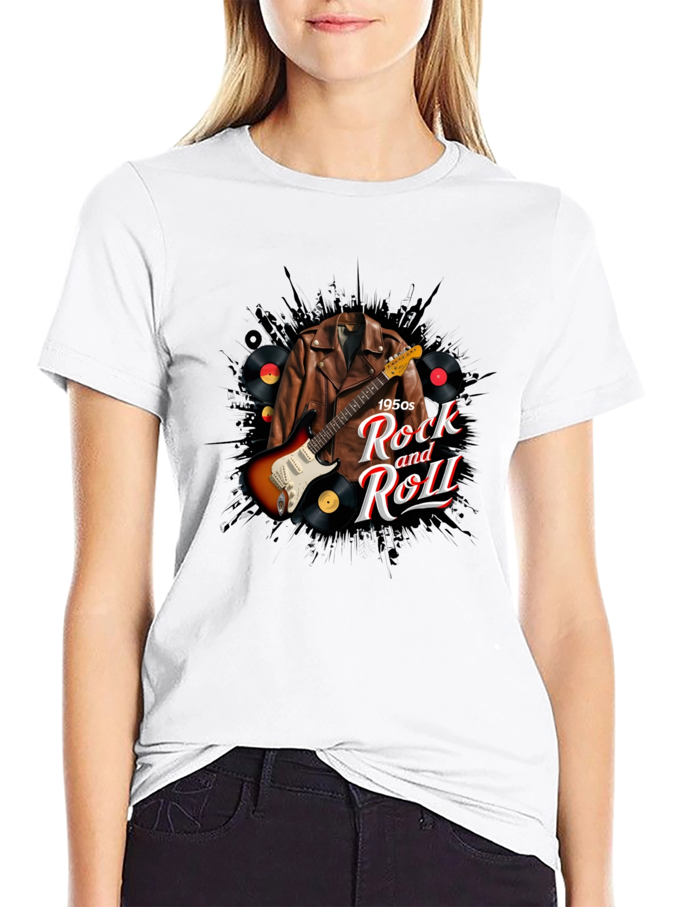 Rock and Roll 1950s Graphic Tee