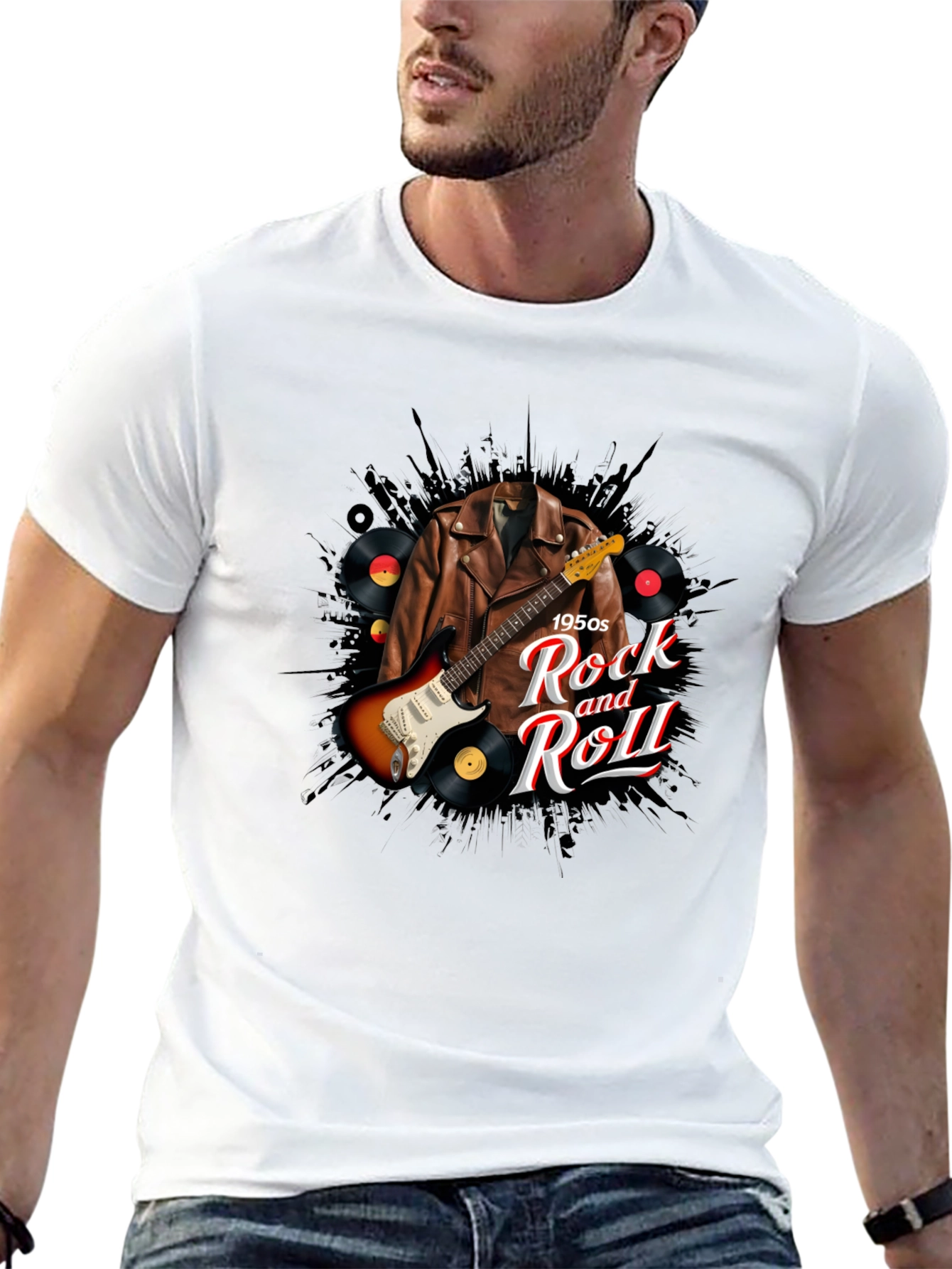 Rock and Roll 1950s Graphic Tee