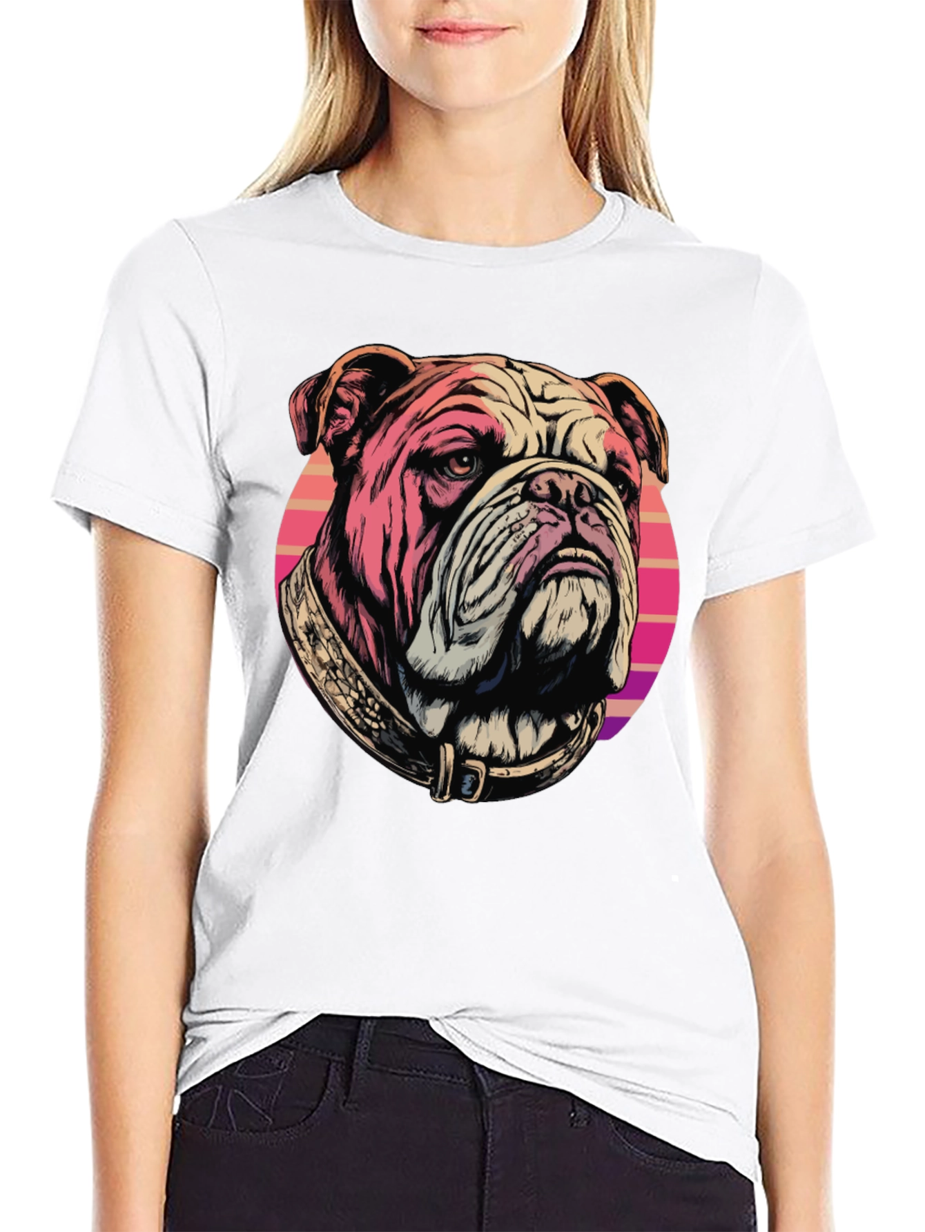 Bulldog T-Shirt: Retro Graphic Tee