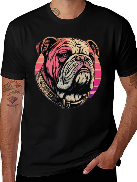 Bulldog T-Shirt: Retro Graphic Tee