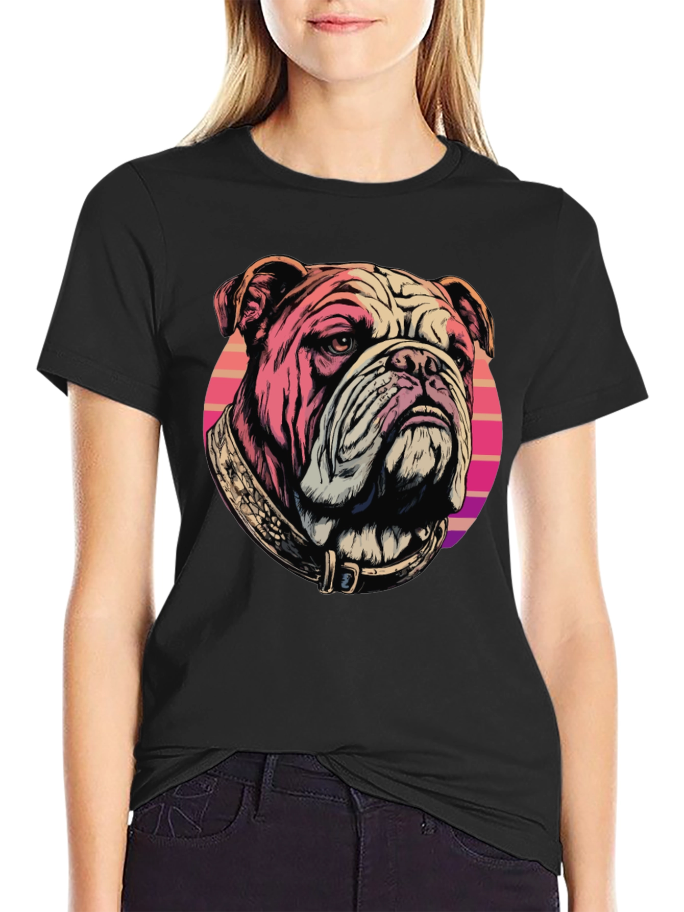 Bulldog T-Shirt: Retro Graphic Tee