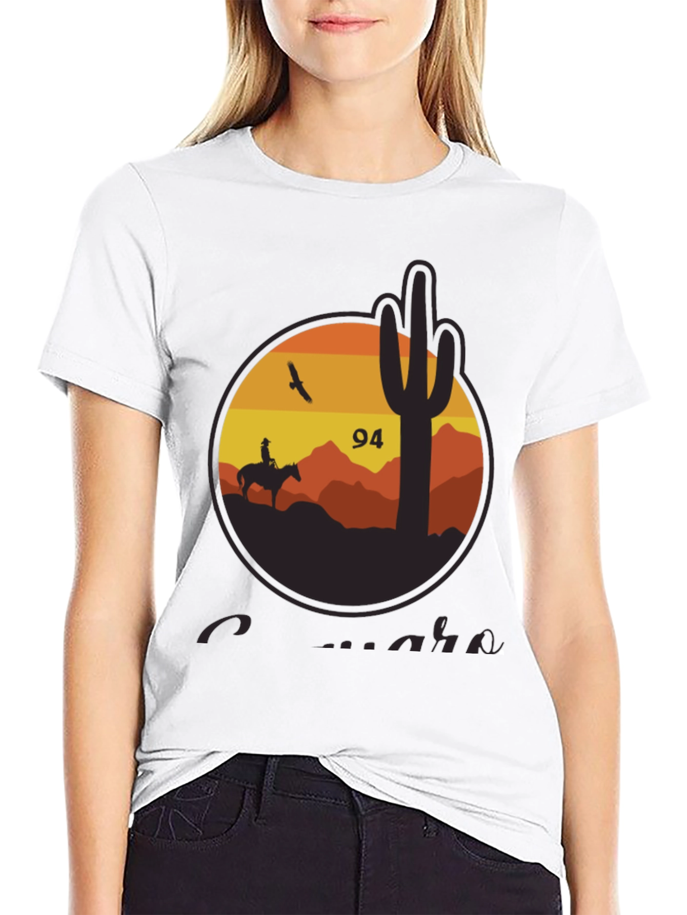 Desert Scene Graphic Tee - Cowboy & Cactus