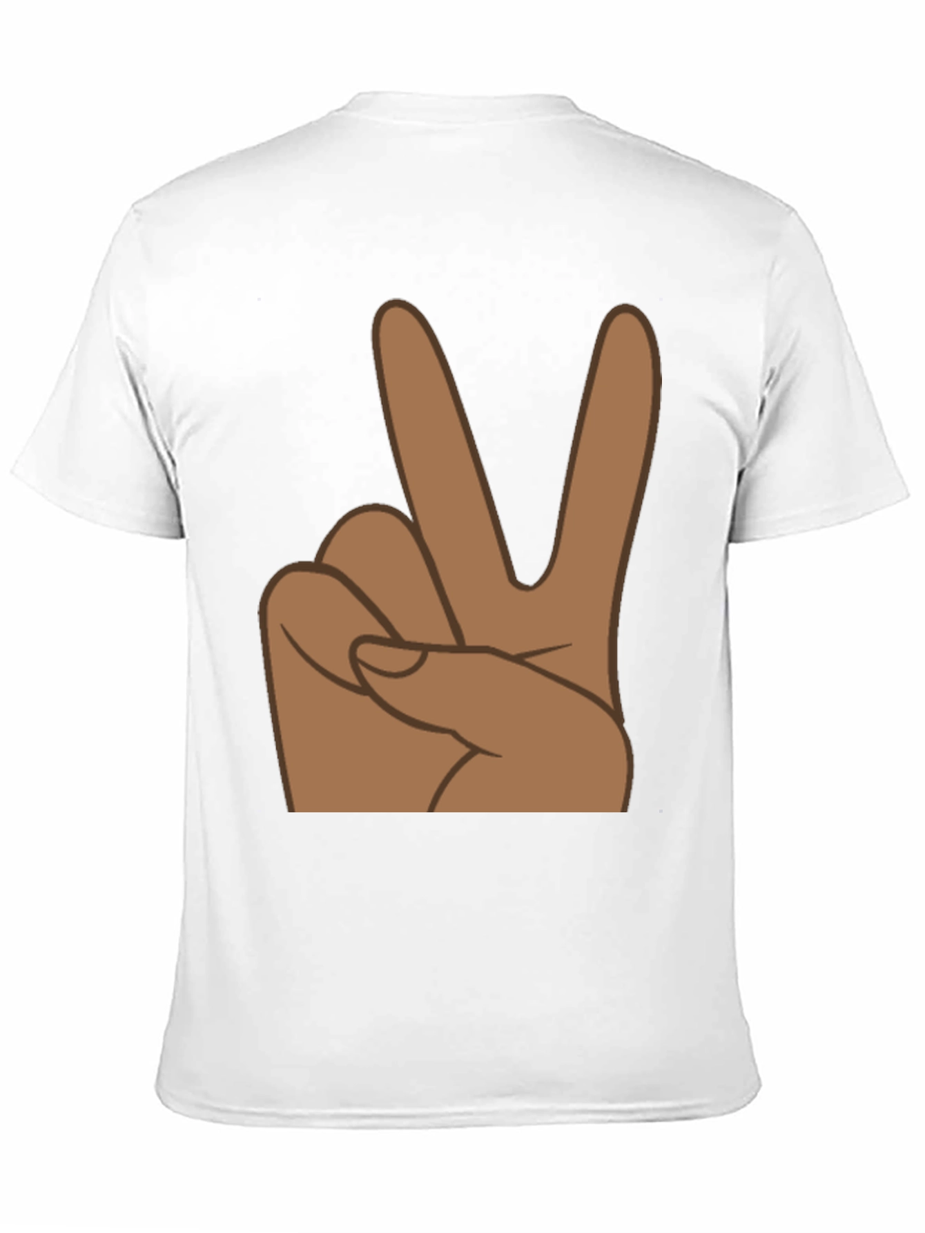 Peace Sign Graphic Tee - Black