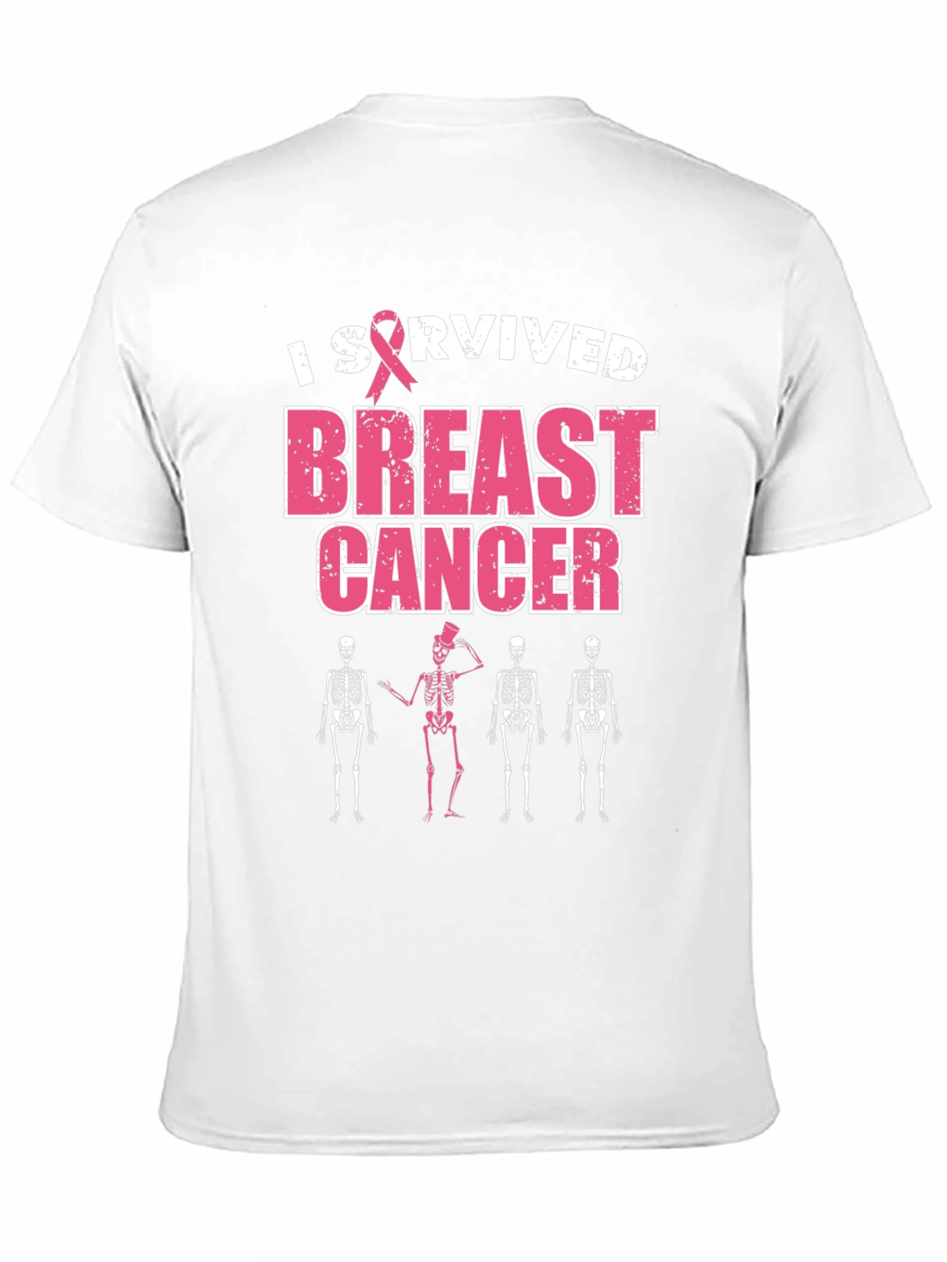 I Survived Breast Cancer Skeleton T-Shirt