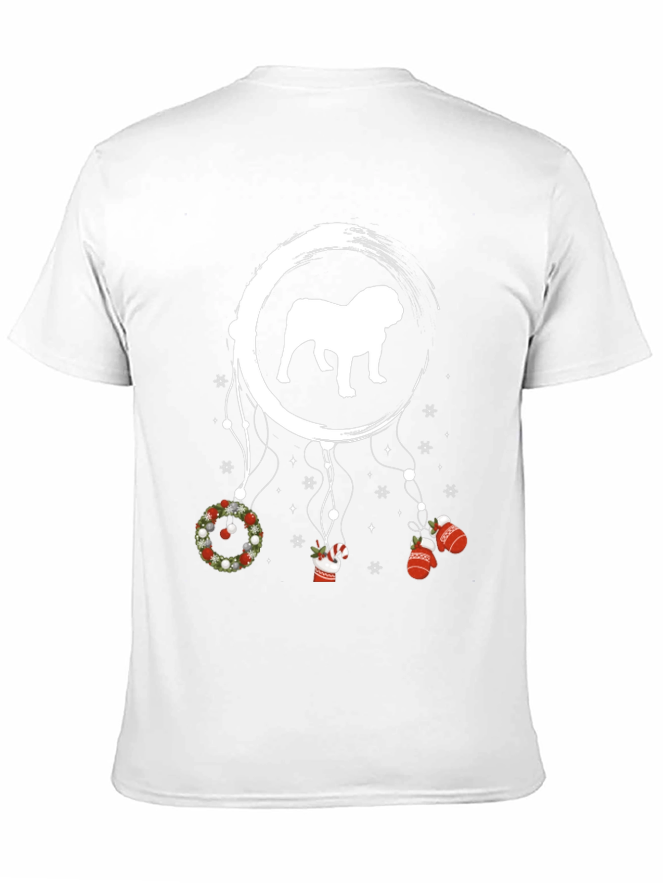 Bulldog Christmas Dreamcatcher T-Shirt – Festive Dog Lover Tee