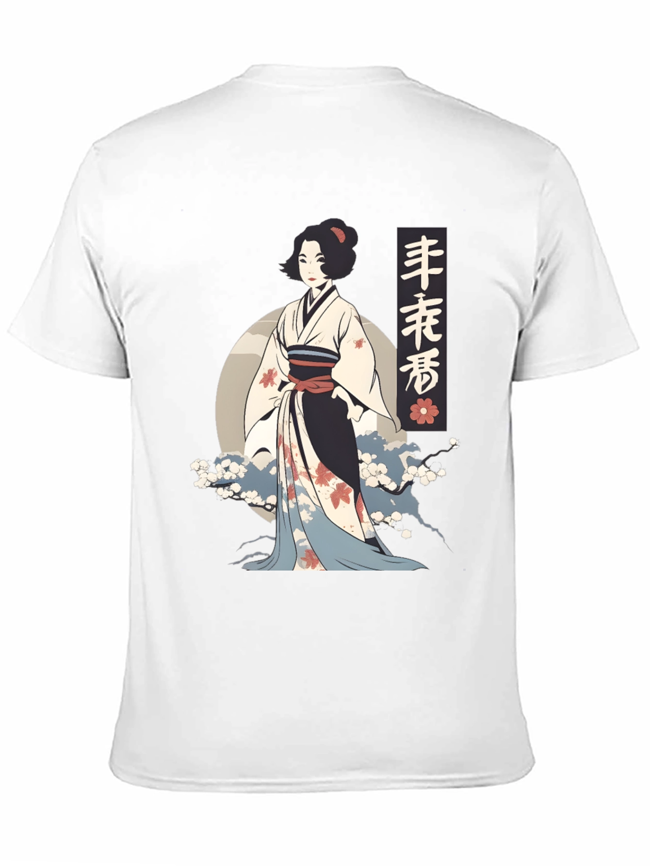 Geisha Graphic Tee - Artistic Japanese Style