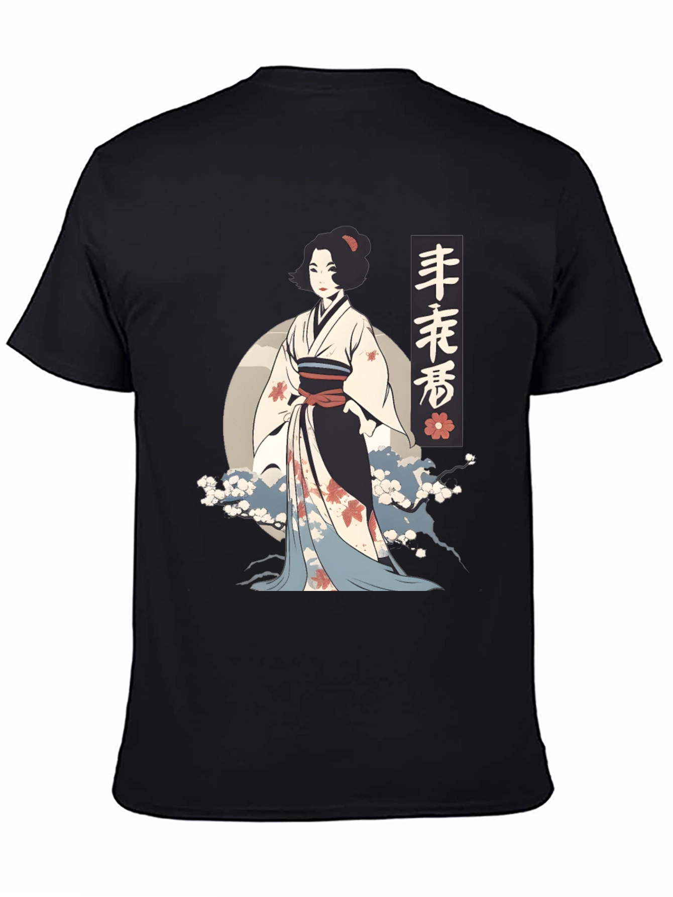 Geisha Graphic Tee - Artistic Japanese Style
