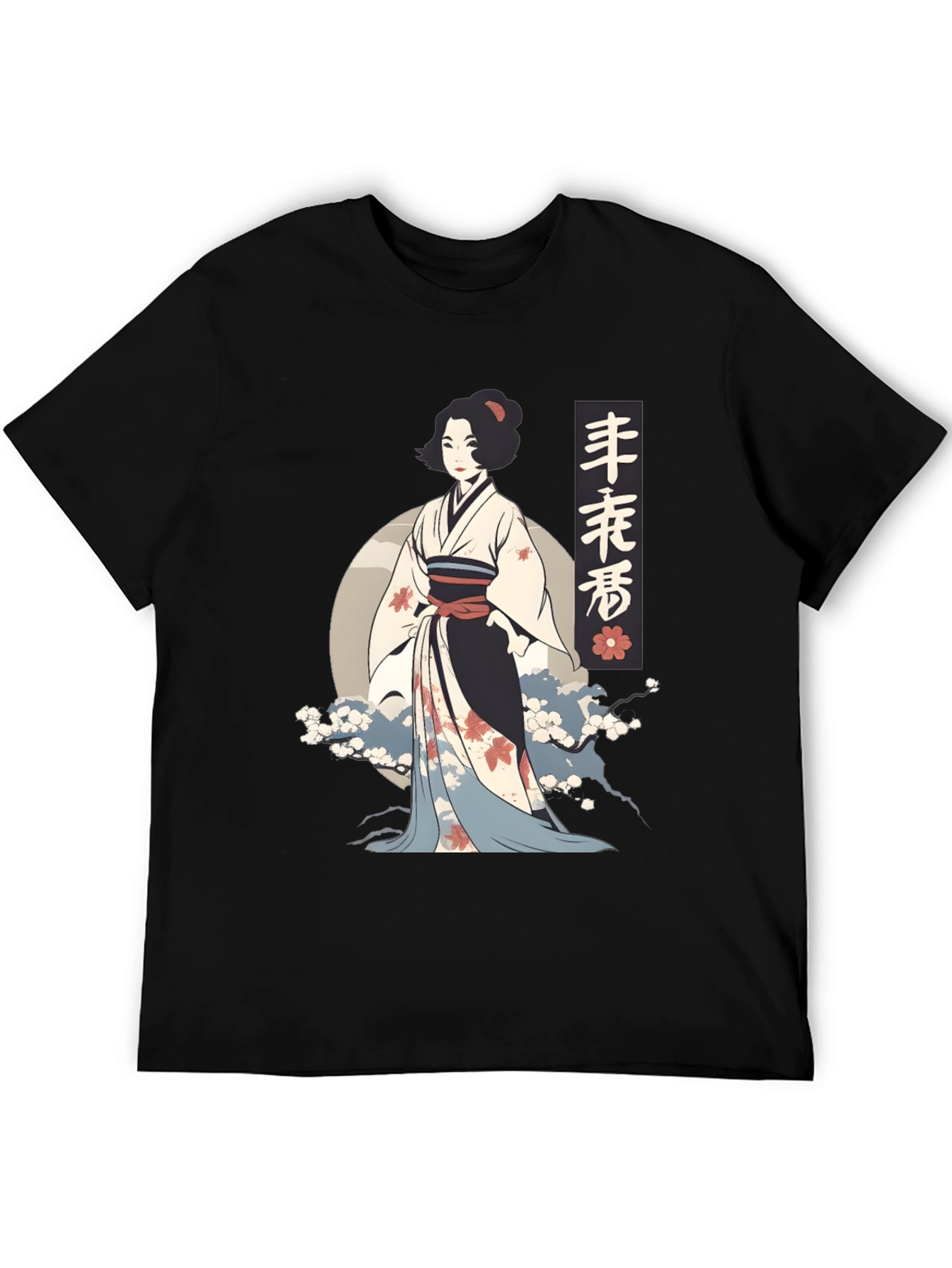 Geisha Graphic Tee - Artistic Japanese Style