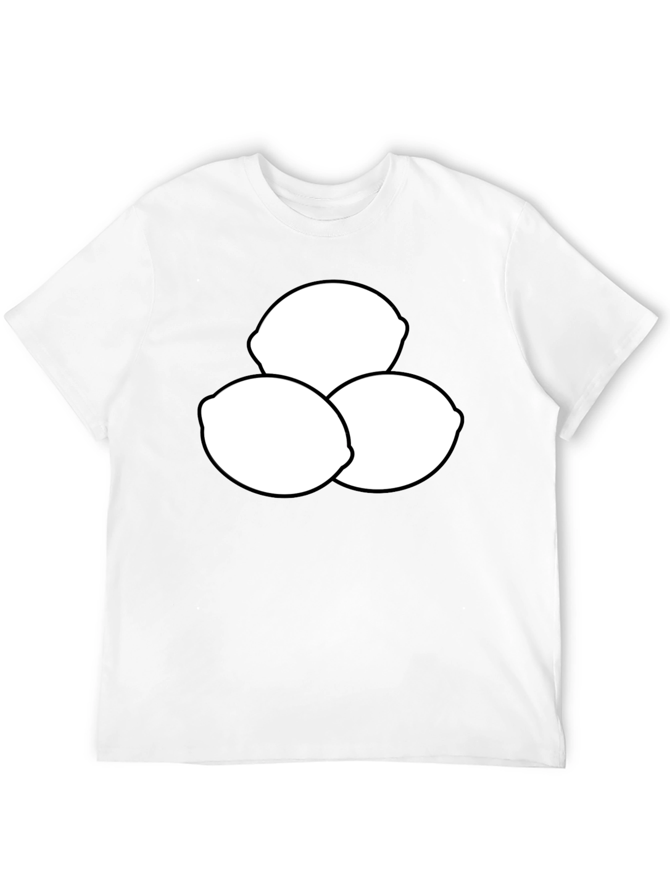 Black T-Shirt with Lemon Graphic