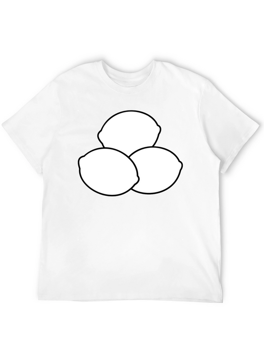 Black T-Shirt with Lemon Graphic