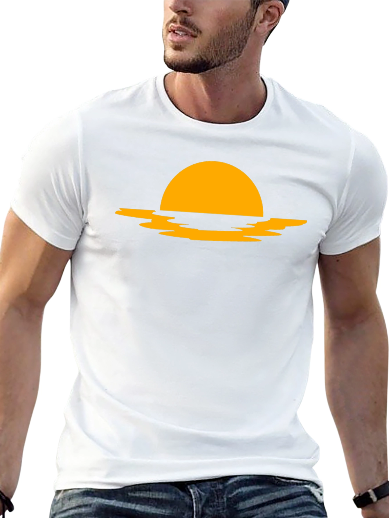 Sunset Silhouette Black Tee