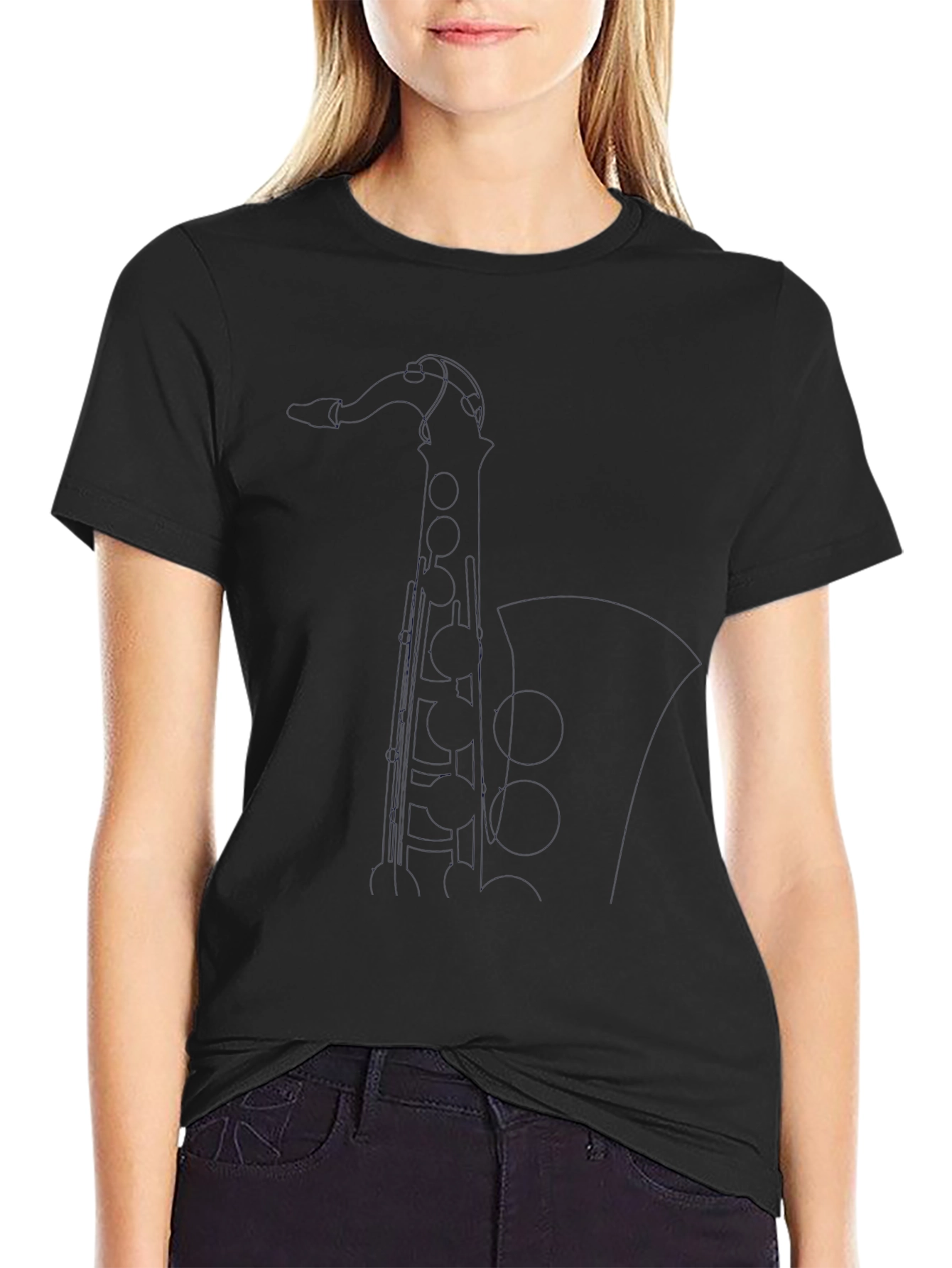 Classic Black Crew Neck T-Shirt - Mens Casual Wear