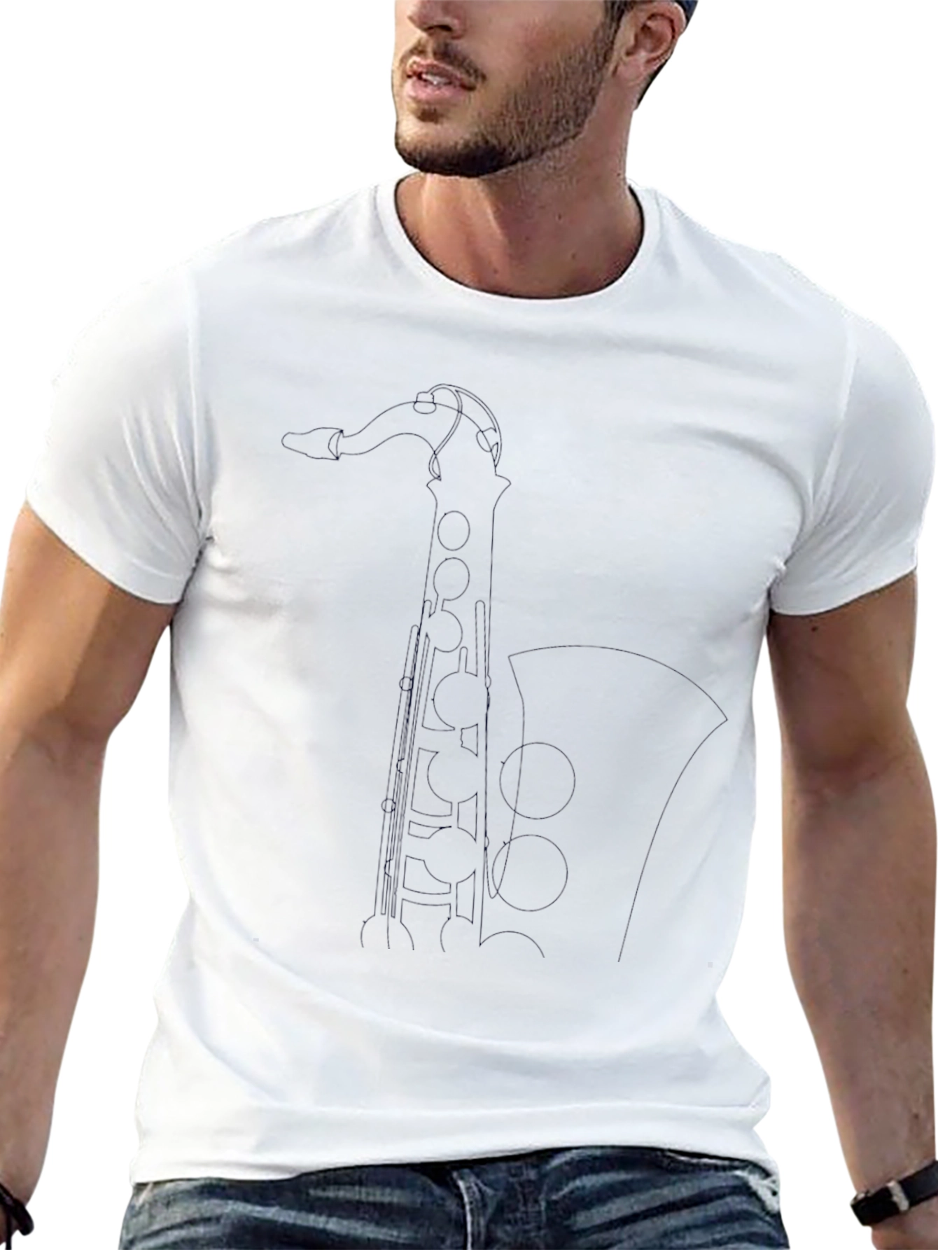 Classic Black Crew Neck T-Shirt - Mens Casual Wear