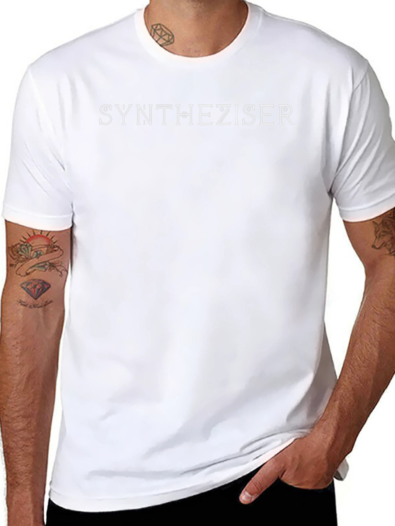 Synthesizer Graphic Tee - Black