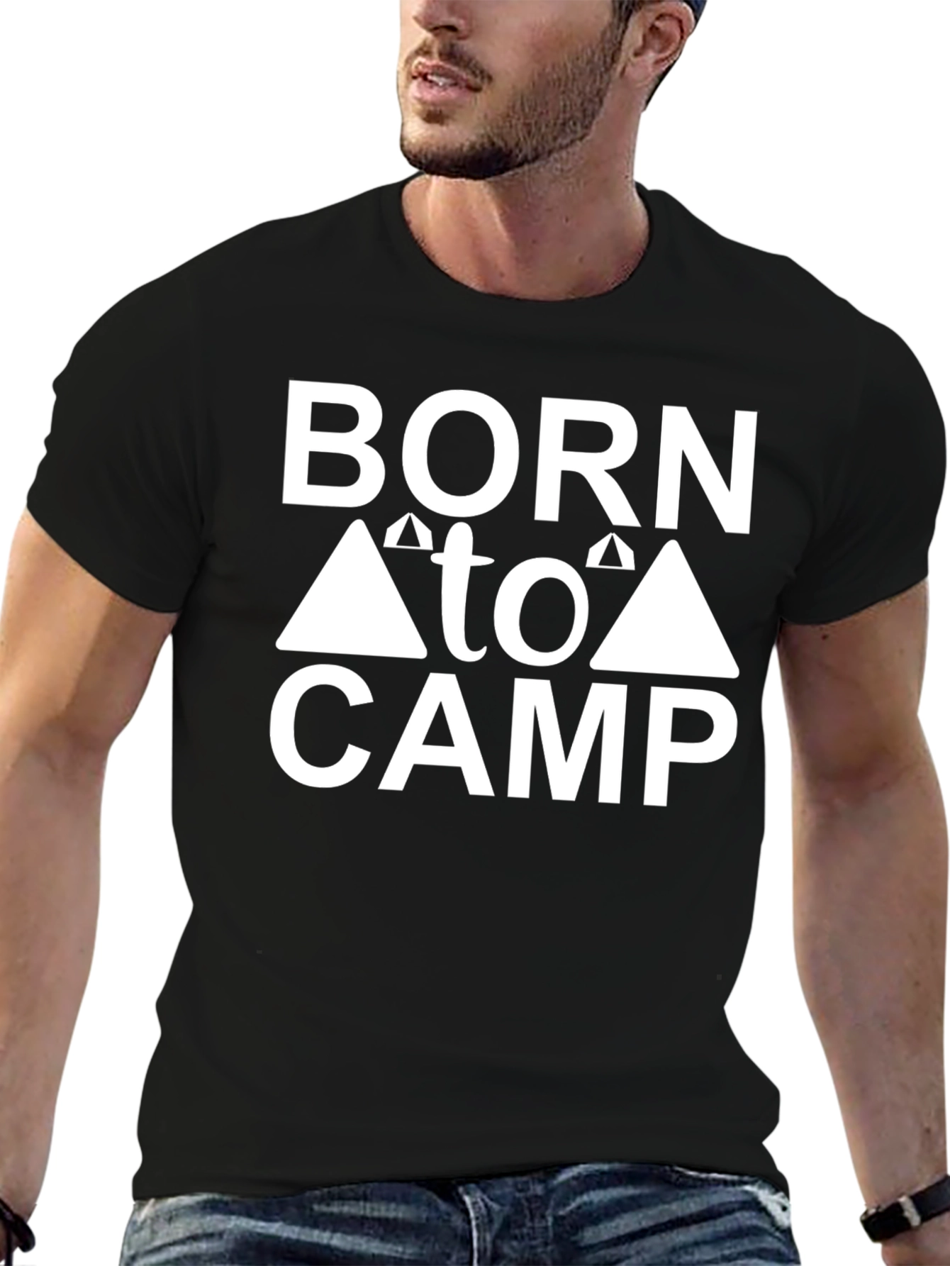 Born to Camp Graphic Tee - Black T-Shirt