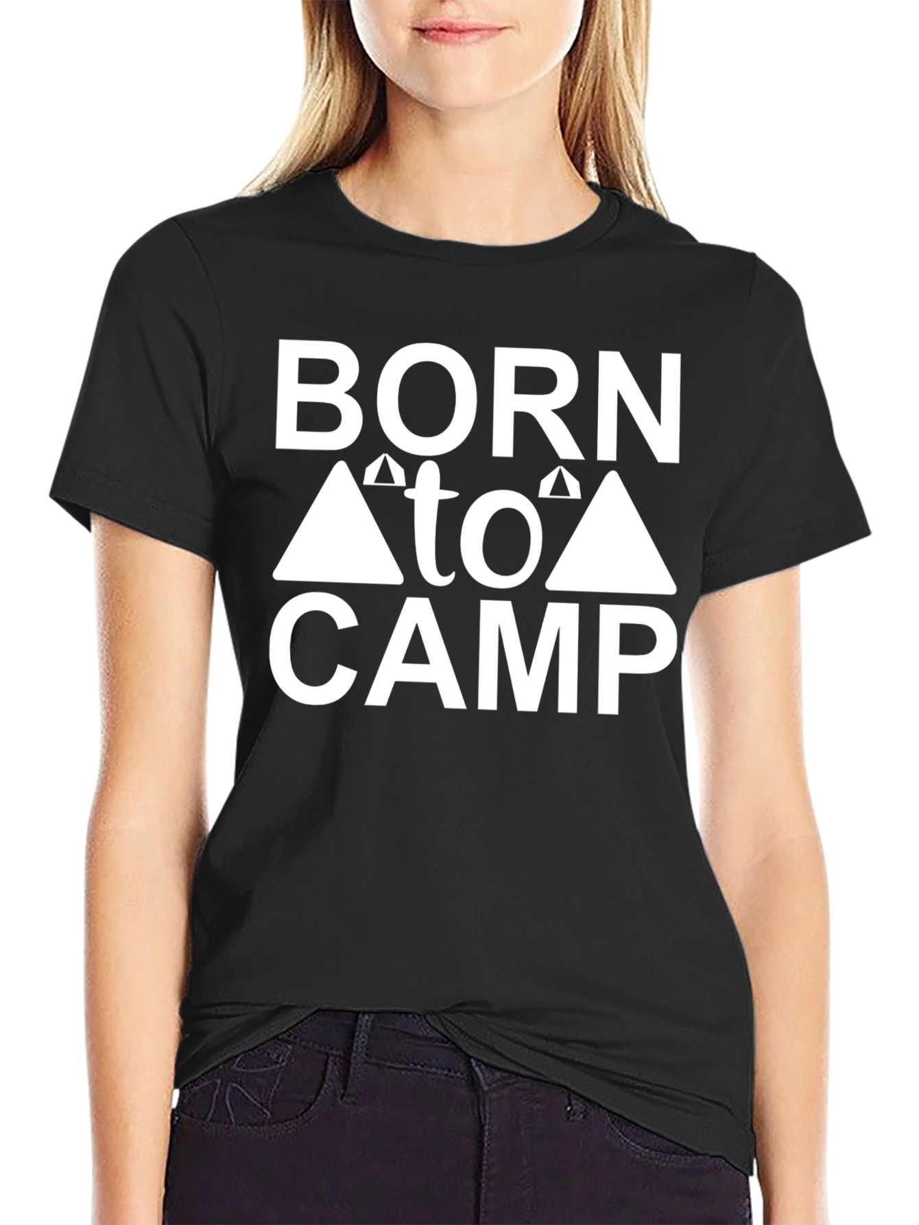 Born to Camp Graphic Tee - Black T-Shirt
