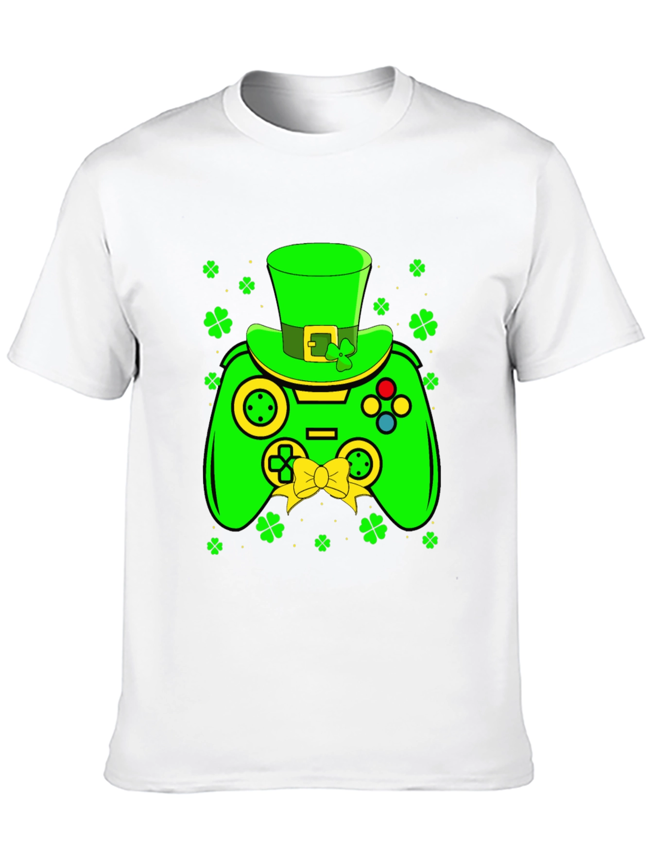 St. Patricks Day Gamer T-Shirt - Shamrock Controller