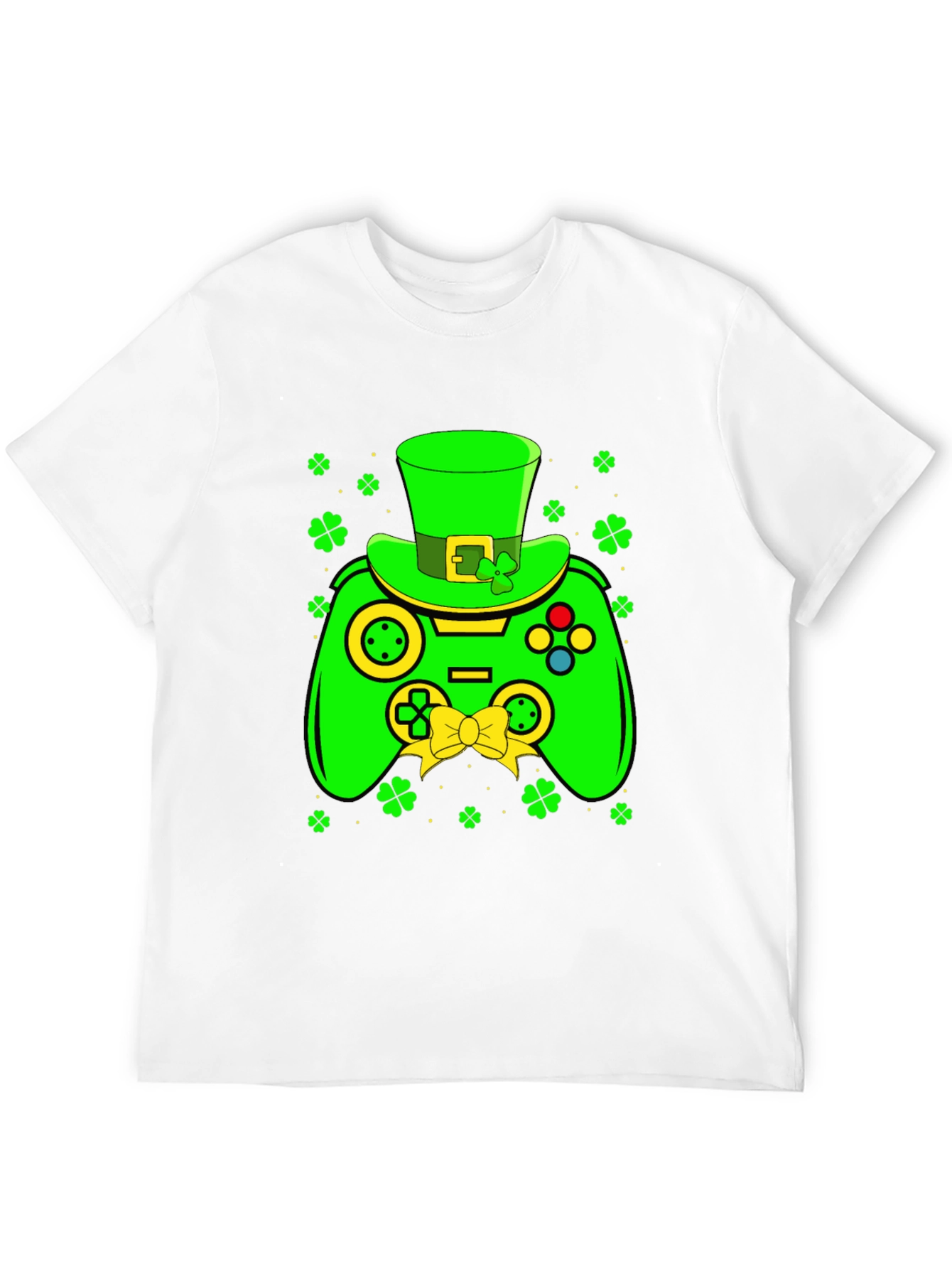 St. Patricks Day Gamer T-Shirt - Shamrock Controller