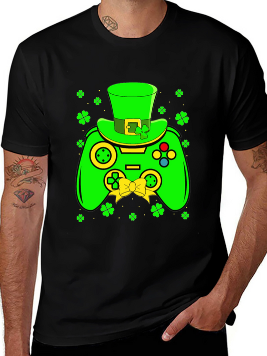 St. Patricks Day Gamer T-Shirt - Shamrock Controller