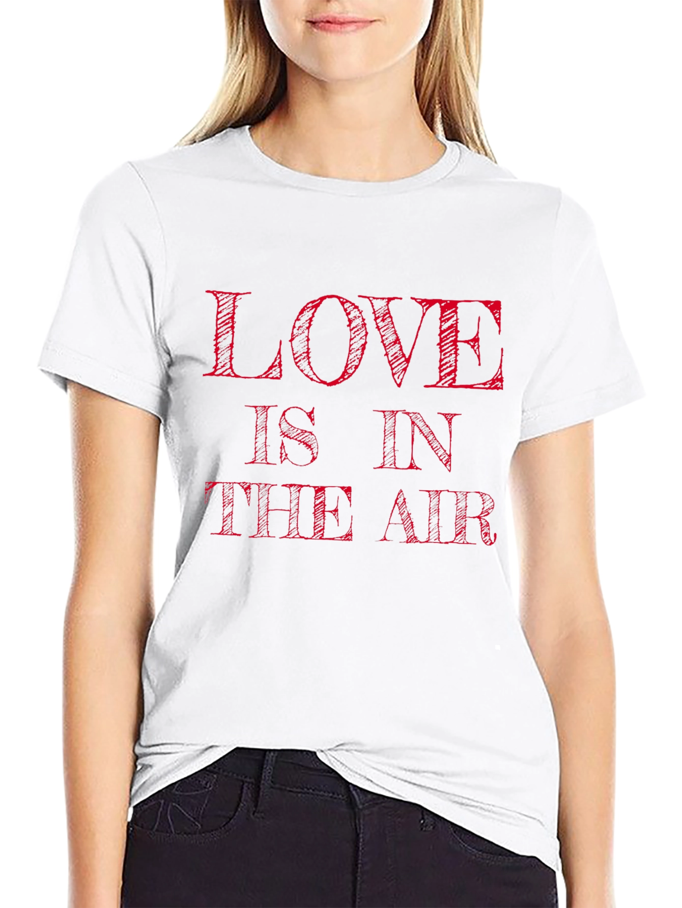Love is in the Air Black T-Shirt
