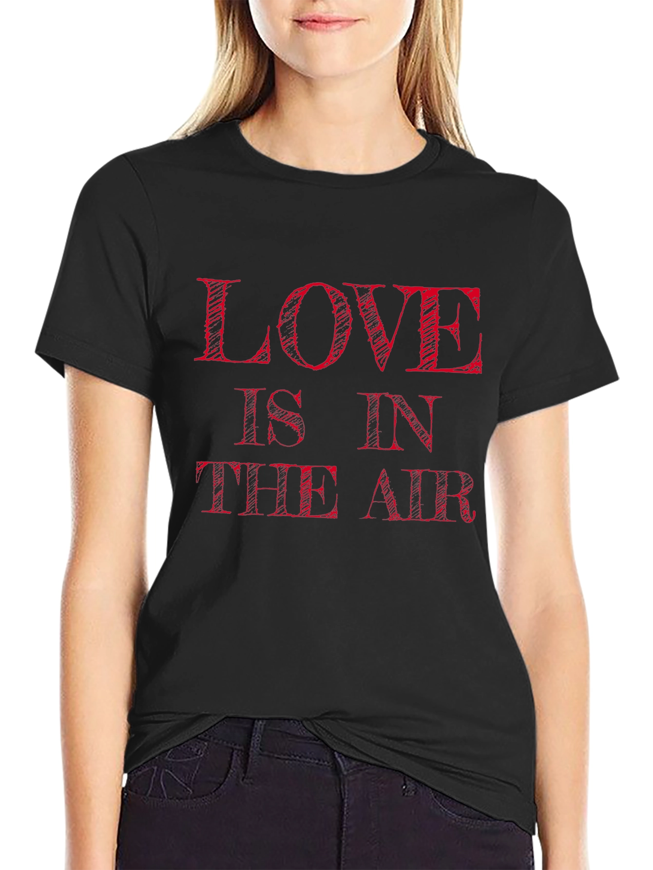Love is in the Air Black T-Shirt