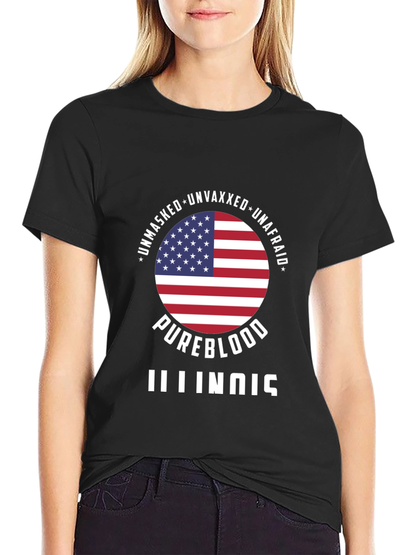 Pureblood Illinois T-Shirt - Unmasked Unvaxxed