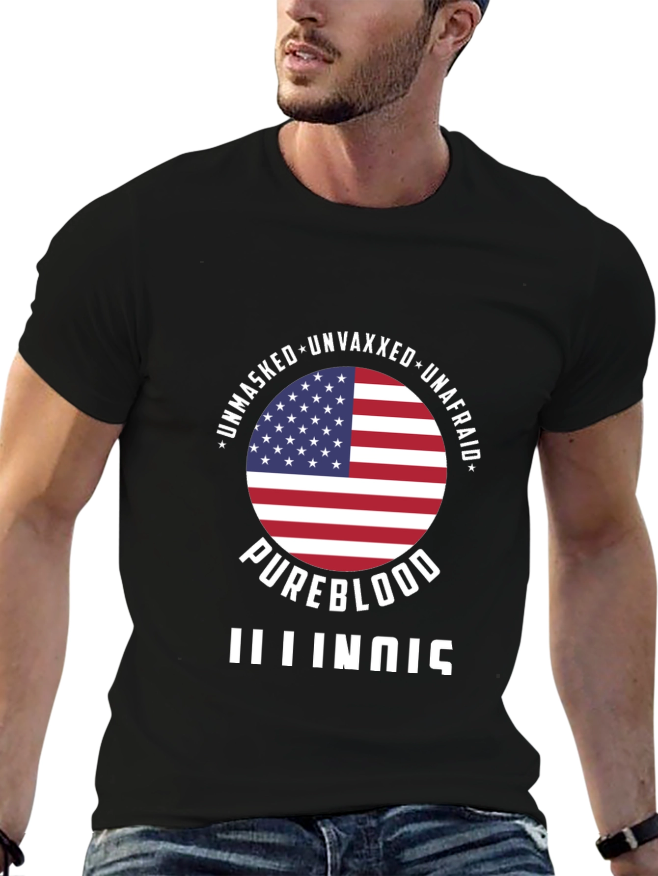 Pureblood Illinois T-Shirt - Unmasked Unvaxxed