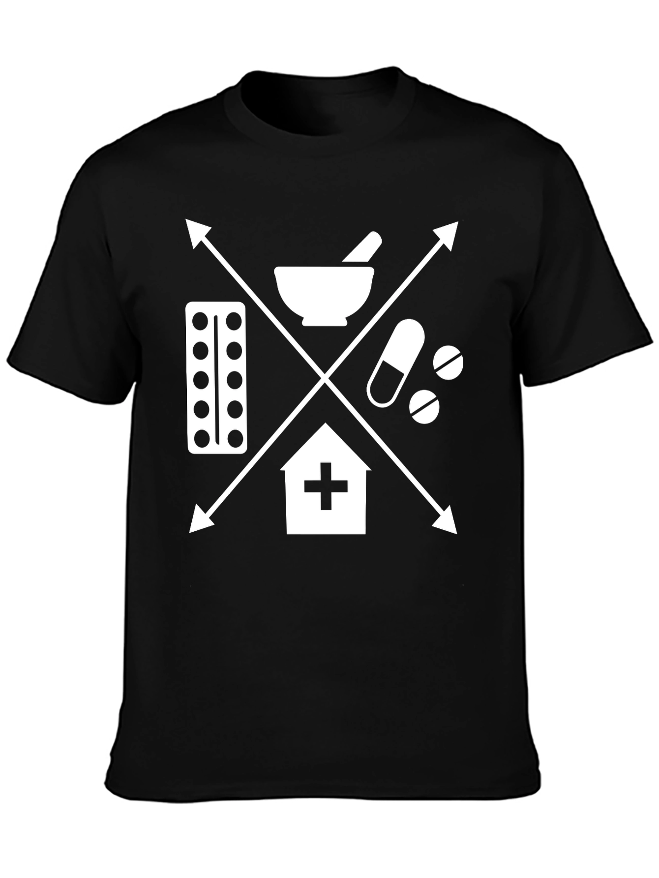 Medical Symbol T-Shirt: Pharmacy Healthcare Design