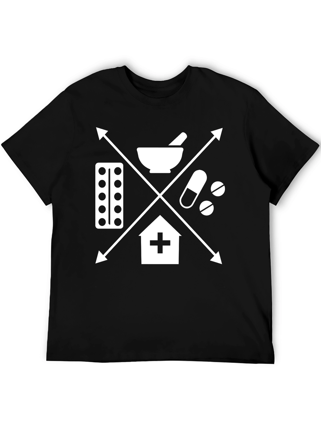 Medical Symbol T-Shirt: Pharmacy Healthcare Design