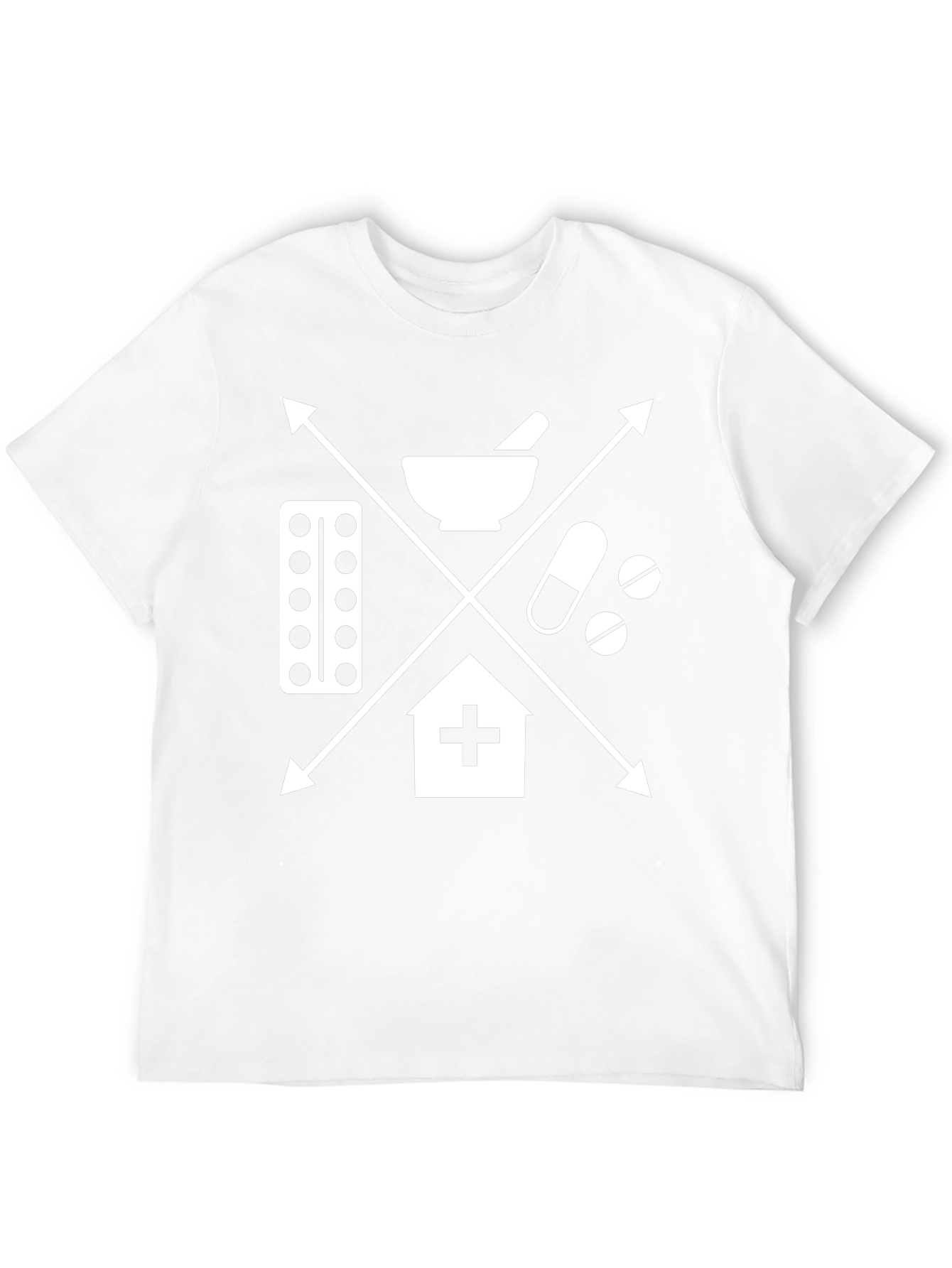 Medical Symbol T-Shirt: Pharmacy Healthcare Design