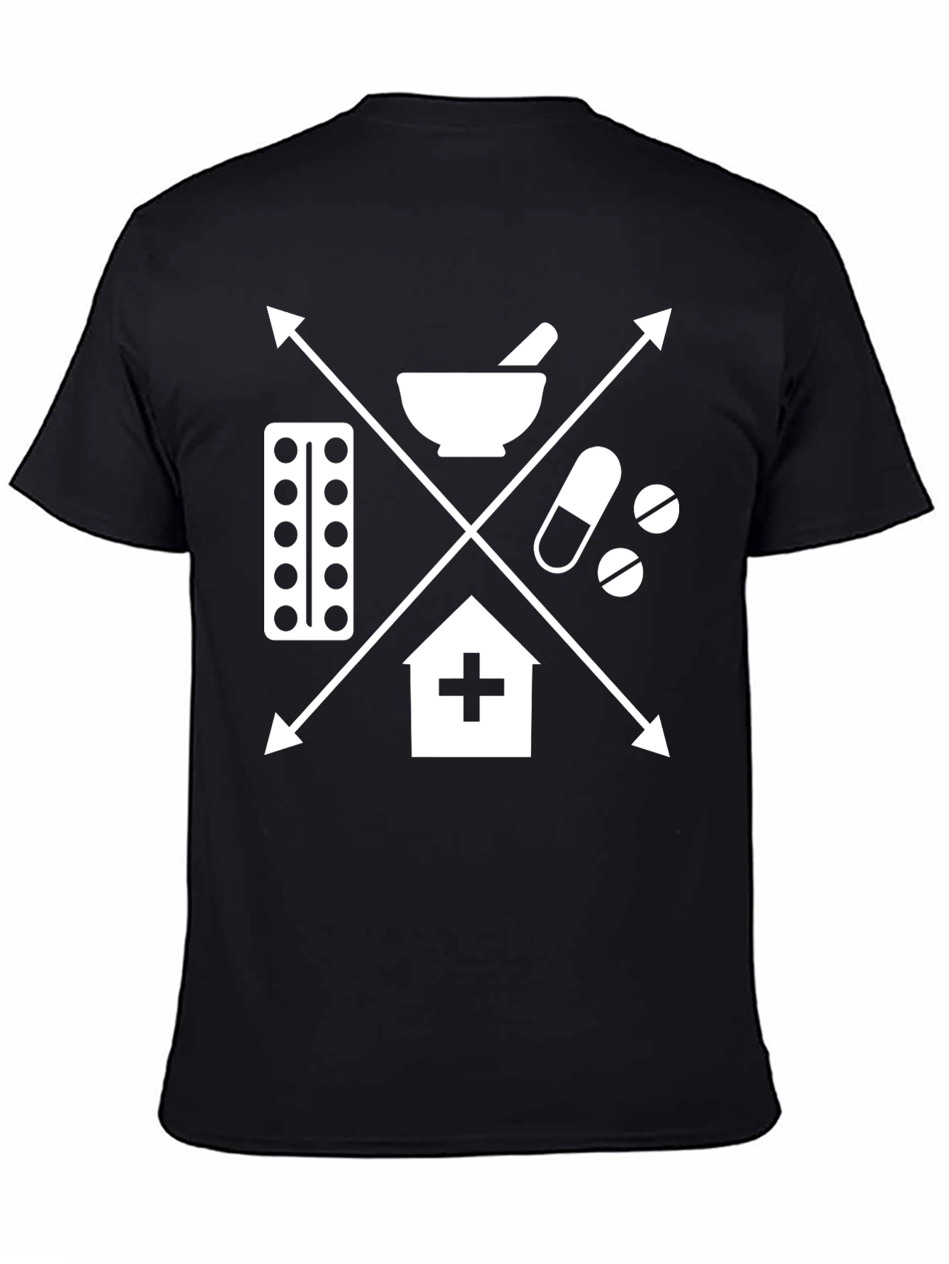 Medical Symbol T-Shirt: Pharmacy Healthcare Design